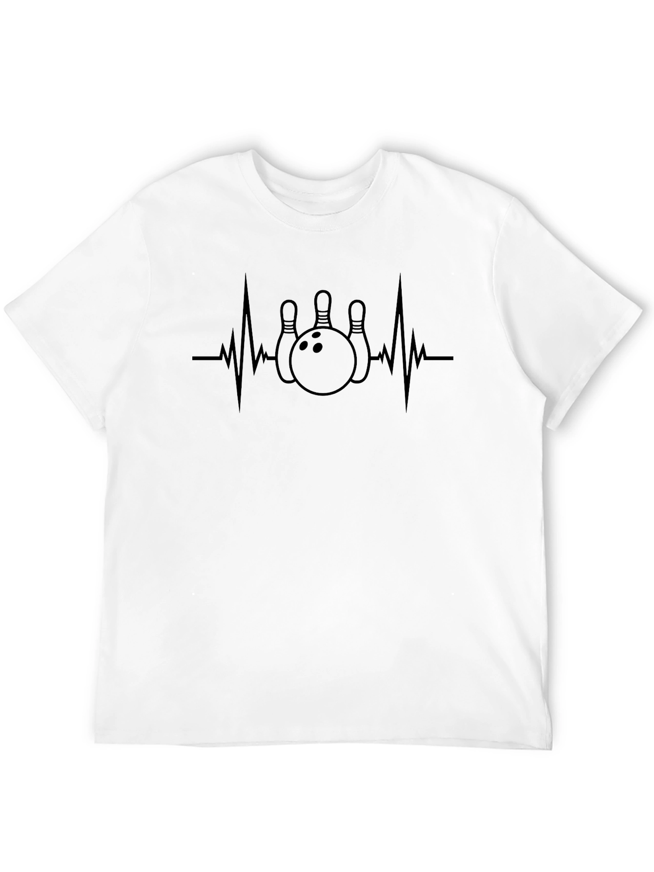 Bowling Heartbeat T-Shirt - Strike Lover Tee