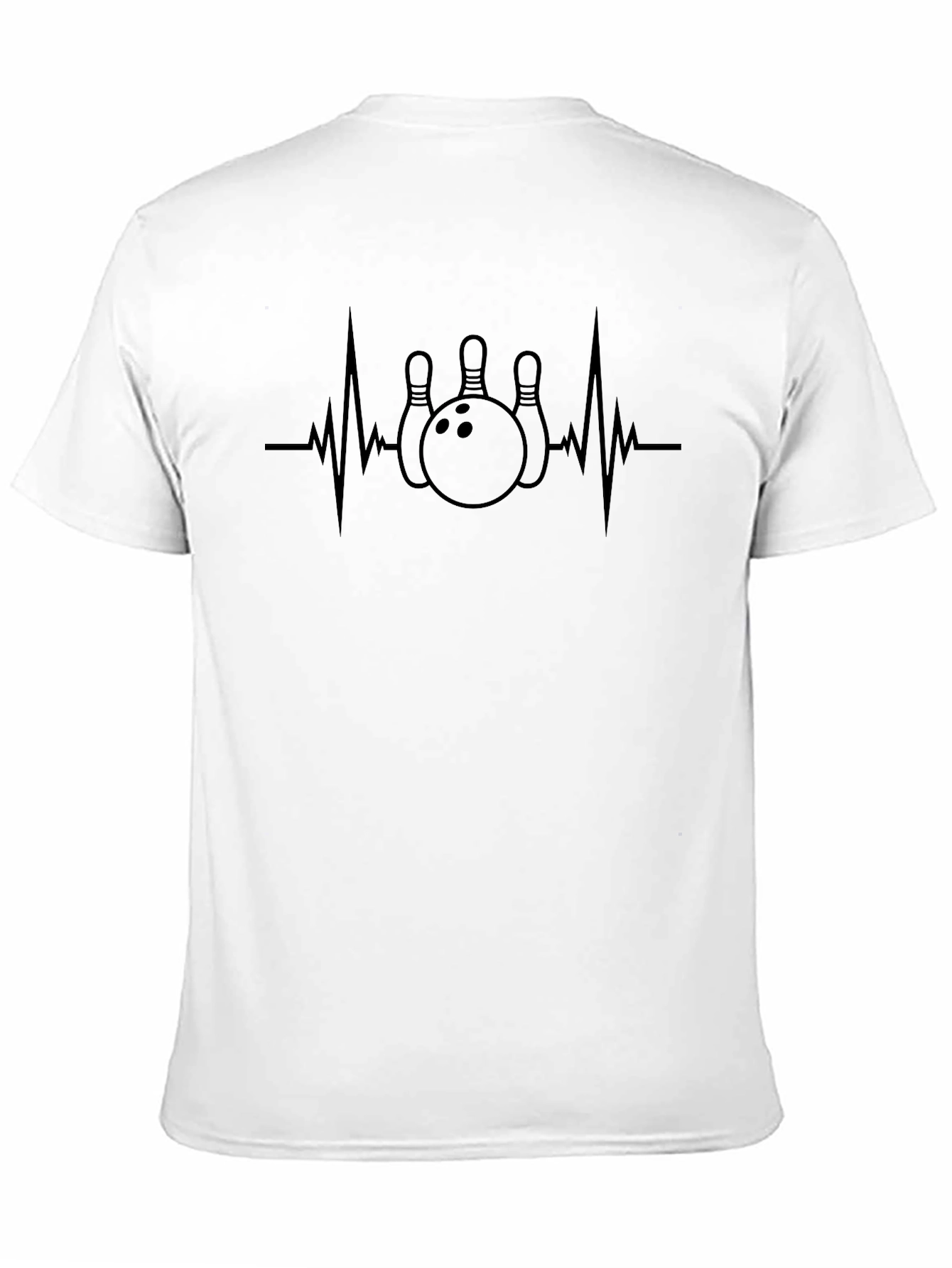 Bowling Heartbeat T-Shirt - Strike Lover Tee