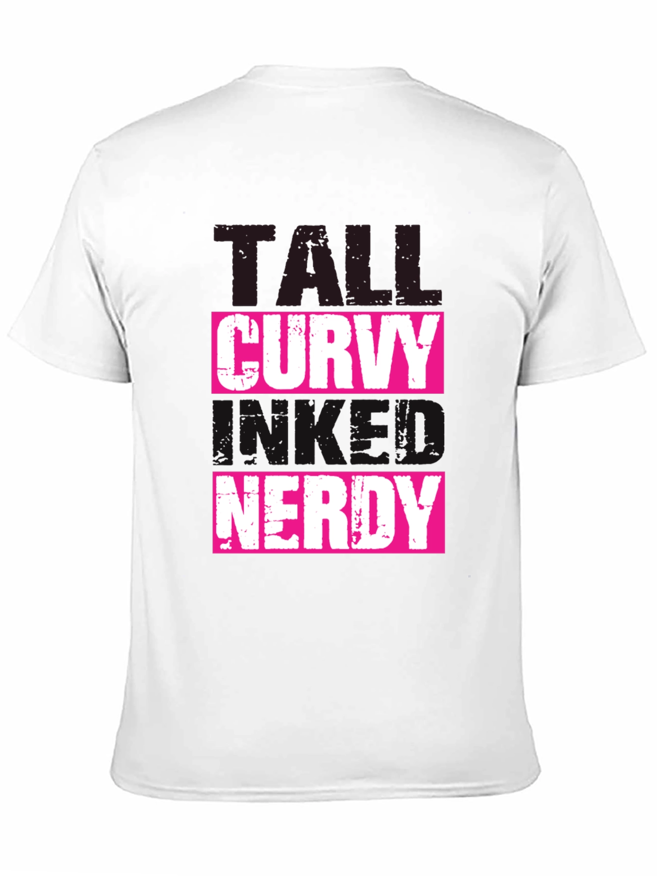 Tall Curvy and Nerdy T-Shirt - Black