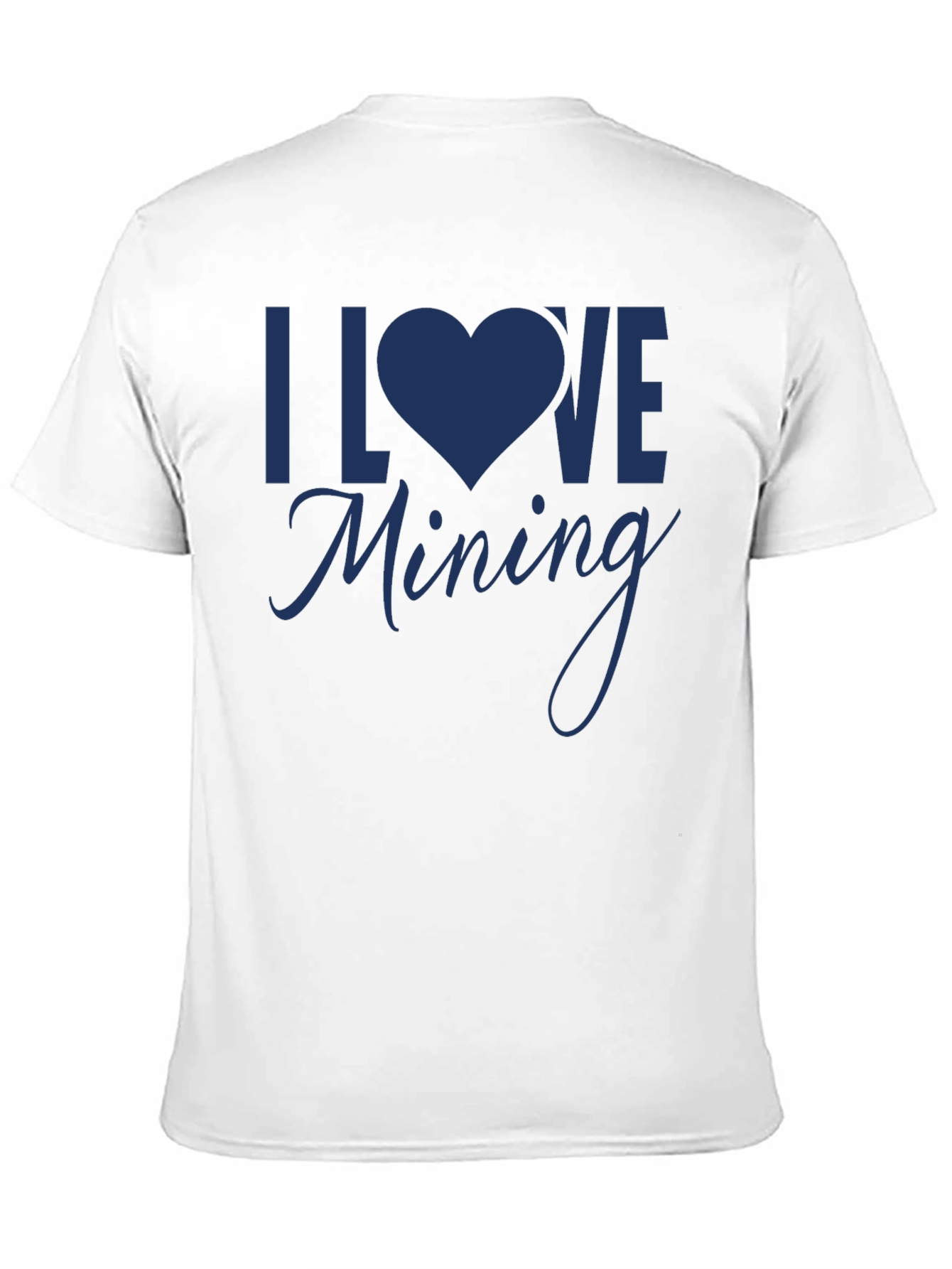 I Love Mining T-Shirt - Black Cotton Tee