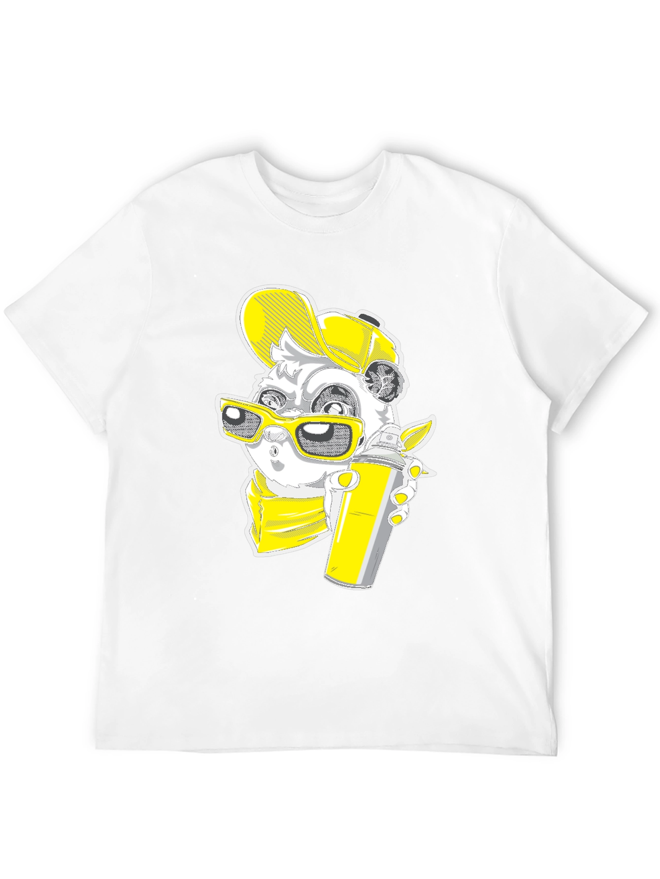 Graffiti Panda Graphic Tee - Urban Style