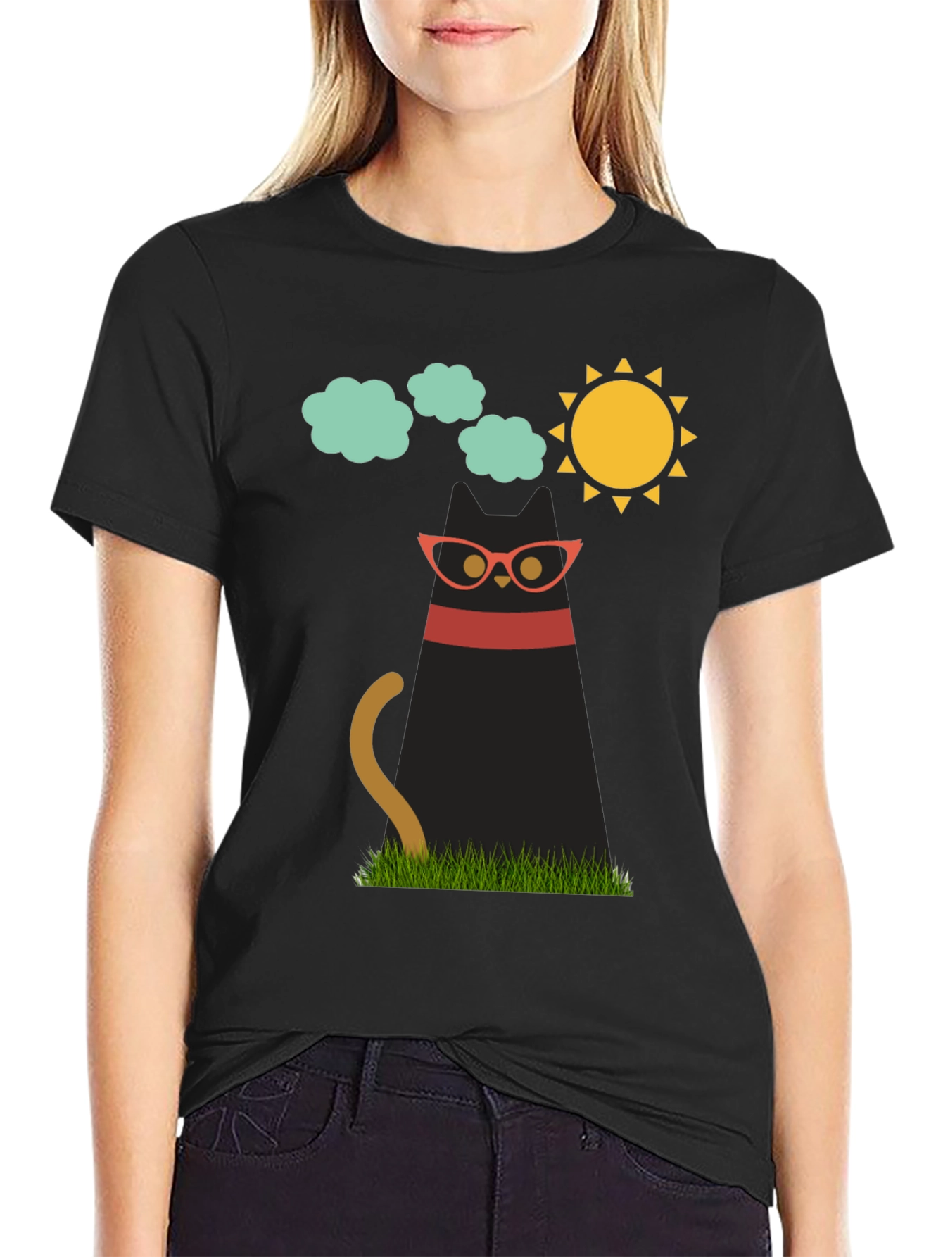 Cool Cat Graphic Tee - Trendy & Unique