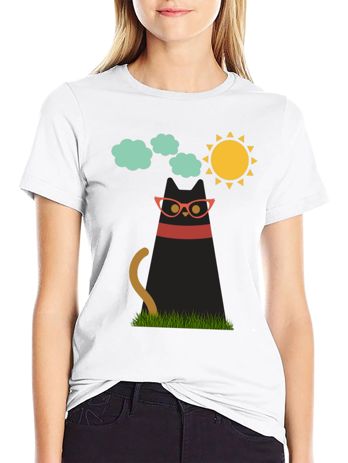 Cool Cat Graphic Tee - Trendy & Unique