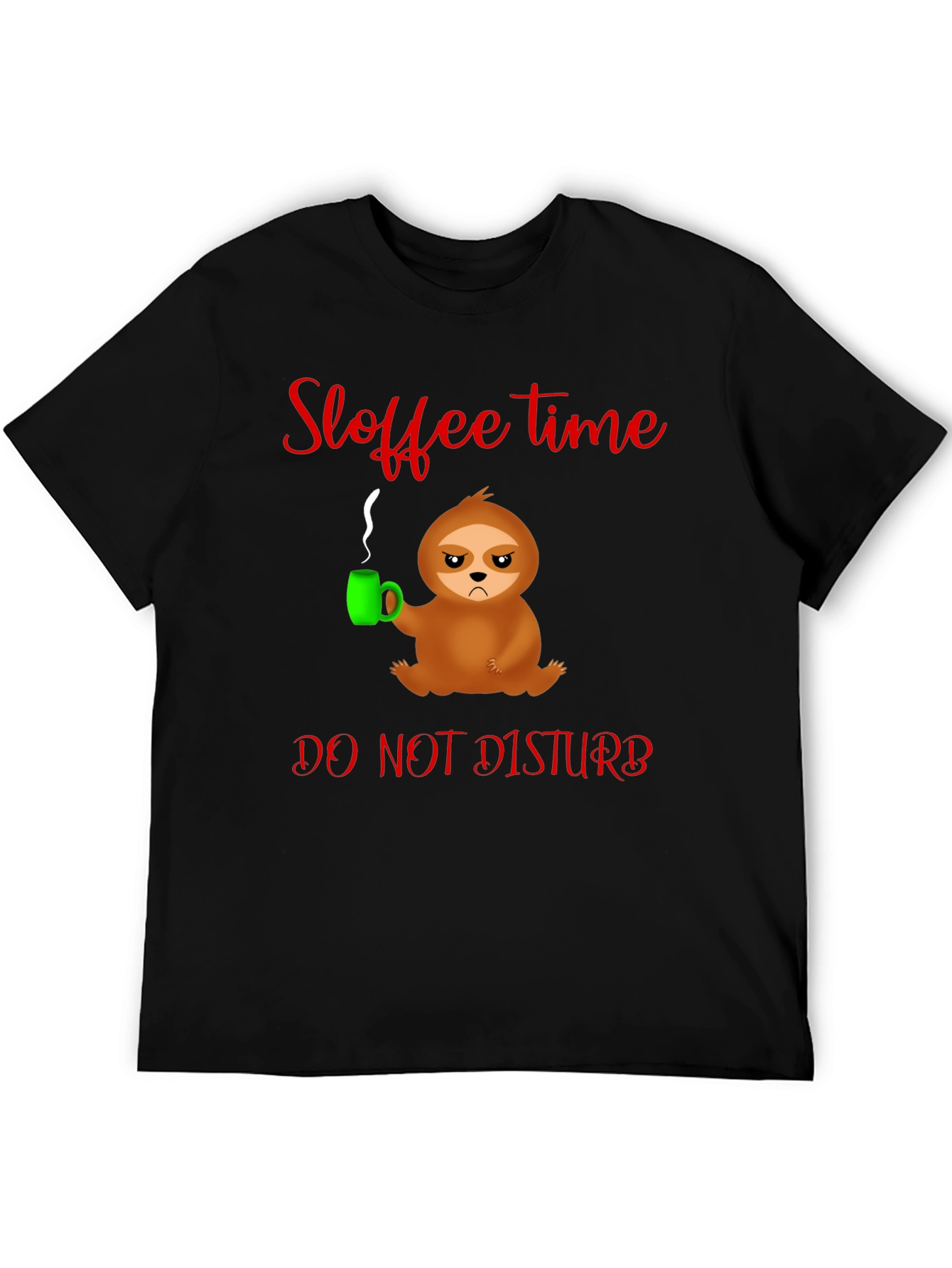 Sloffee Time Sloth T-Shirt - Do Not Disturb