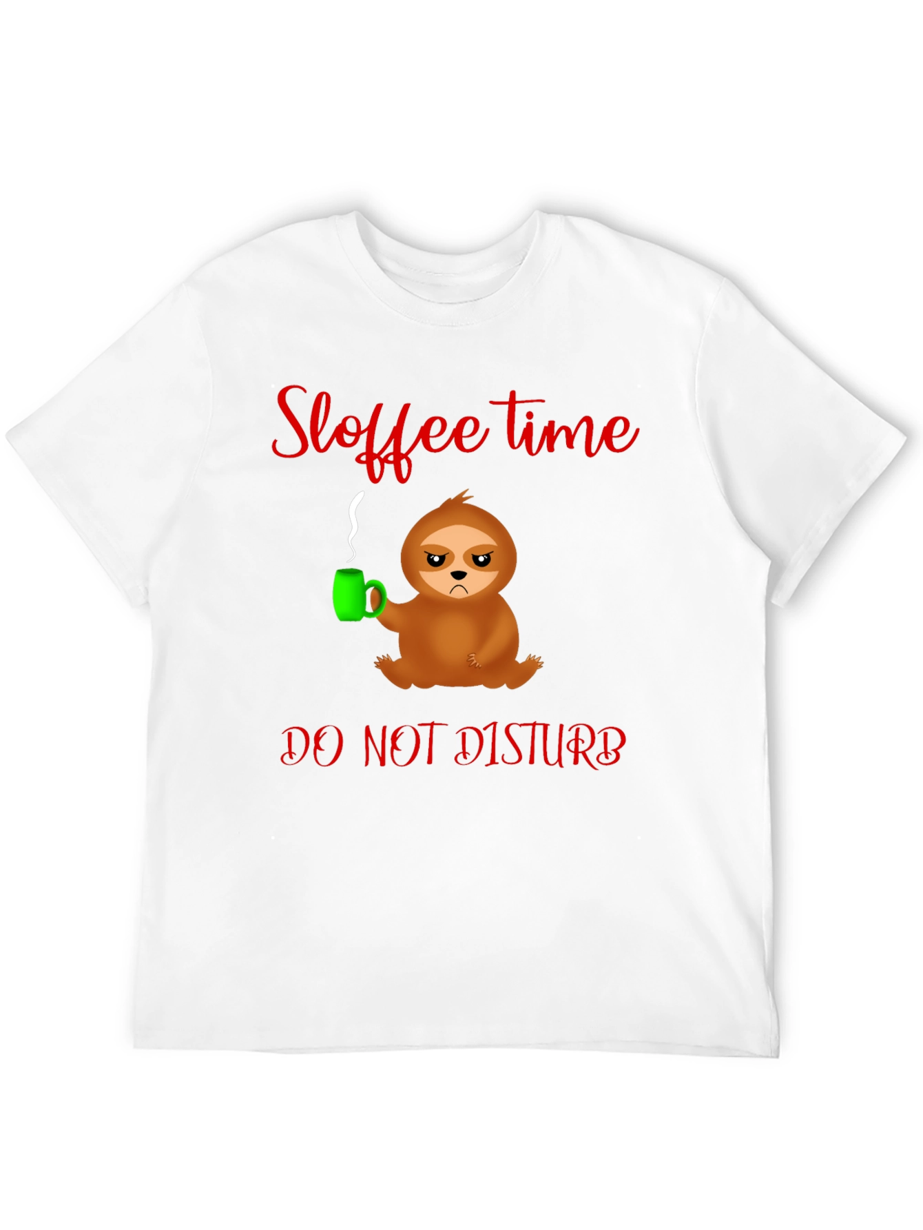 Sloffee Time Sloth T-Shirt - Do Not Disturb