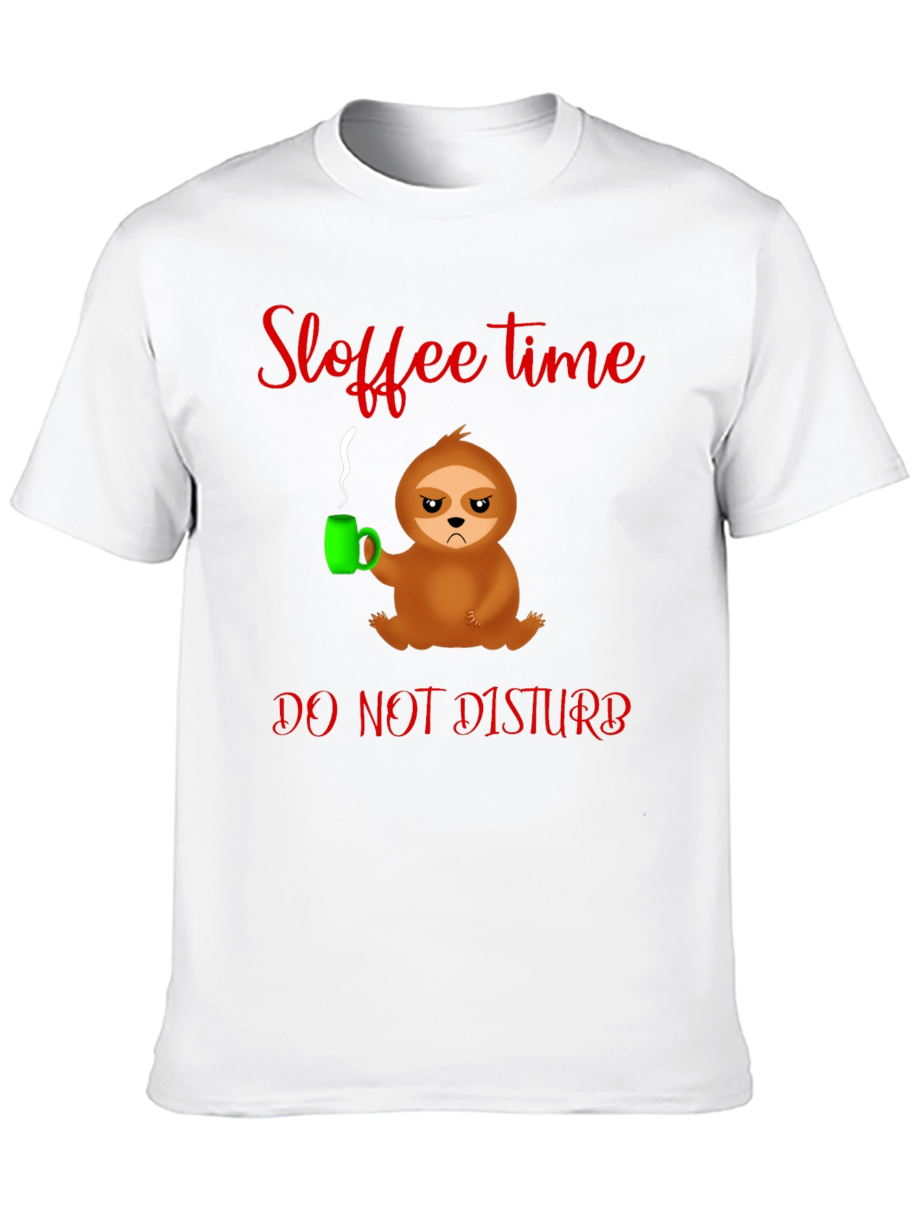 Sloffee Time Sloth T-Shirt - Do Not Disturb