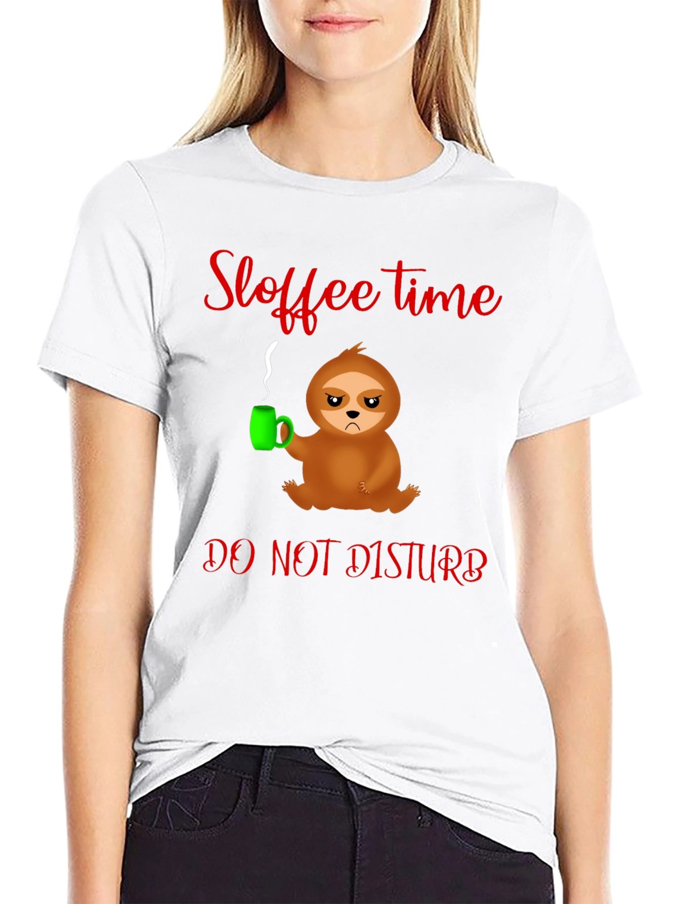 Sloffee Time Sloth T-Shirt - Do Not Disturb