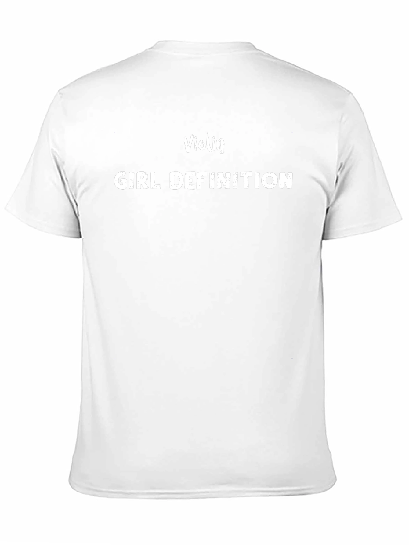 Violin Girl Definition Graphic Tee - Black Unisex T-Shirt