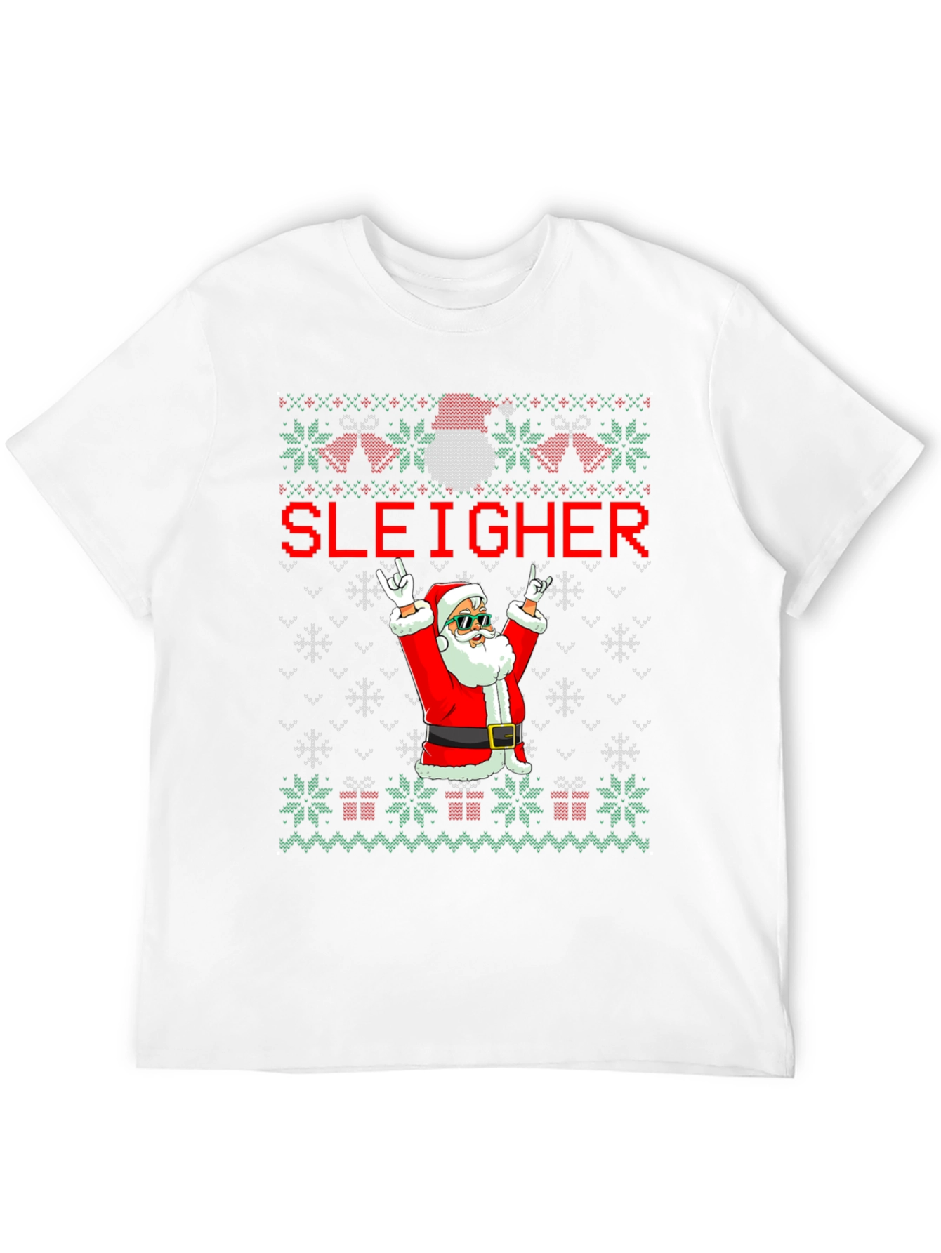 Sleigher Santa Ugly Christmas T-Shirt