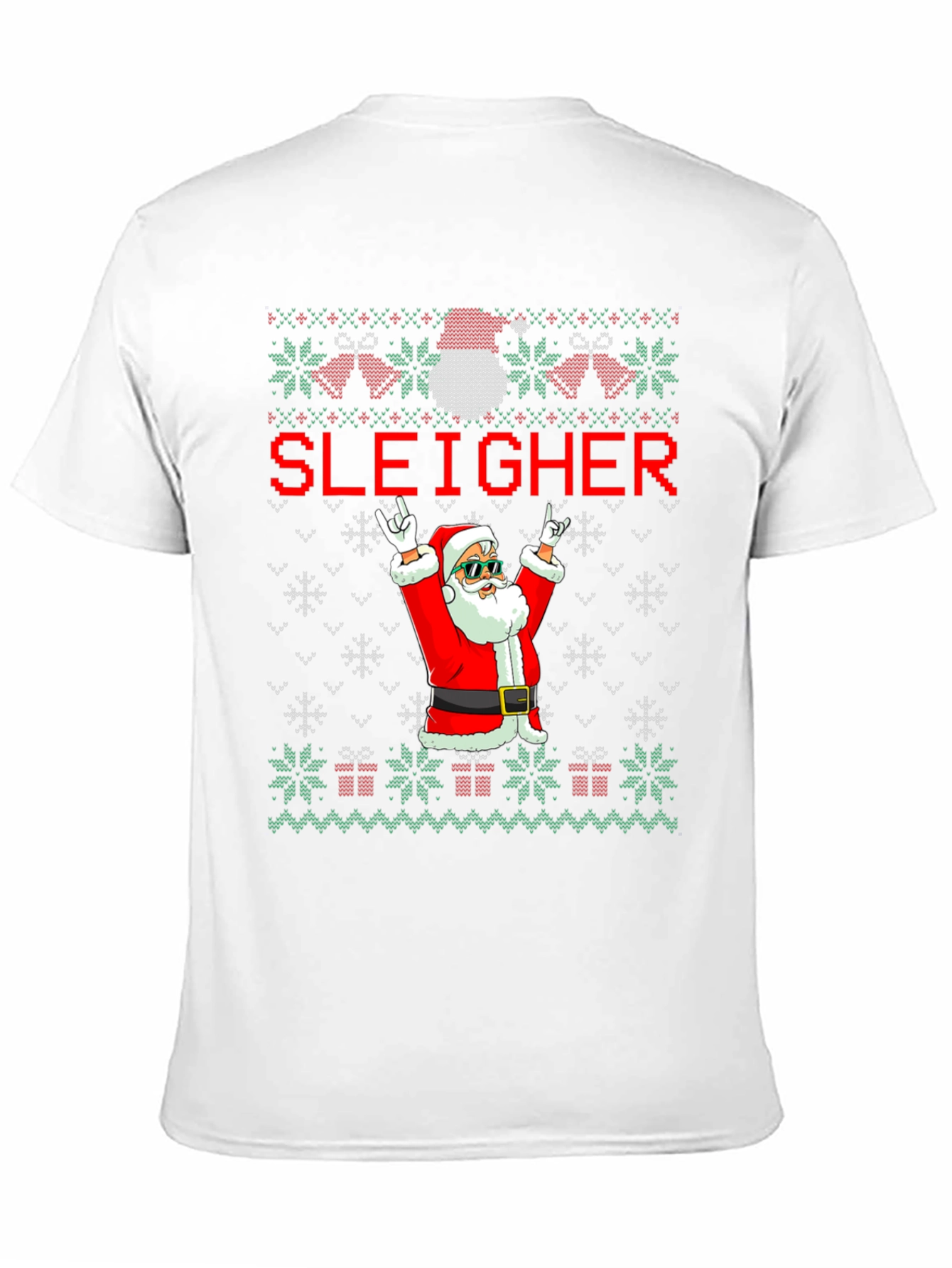 Sleigher Santa Ugly Christmas T-Shirt