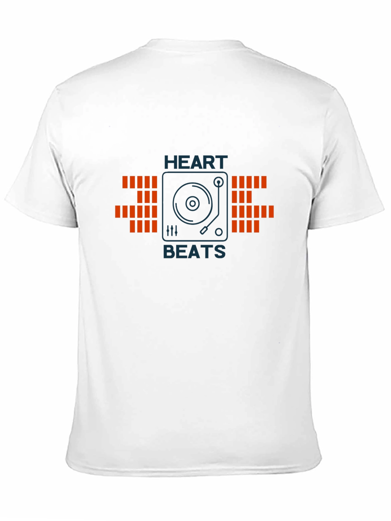 Heart Beats Turntable Graphic Tee - Stylish Casual Wear