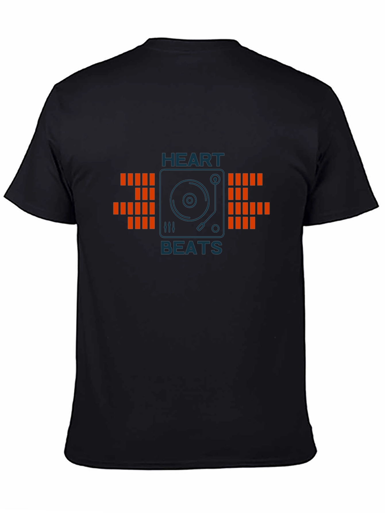 Heart Beats Turntable Graphic Tee - Stylish Casual Wear