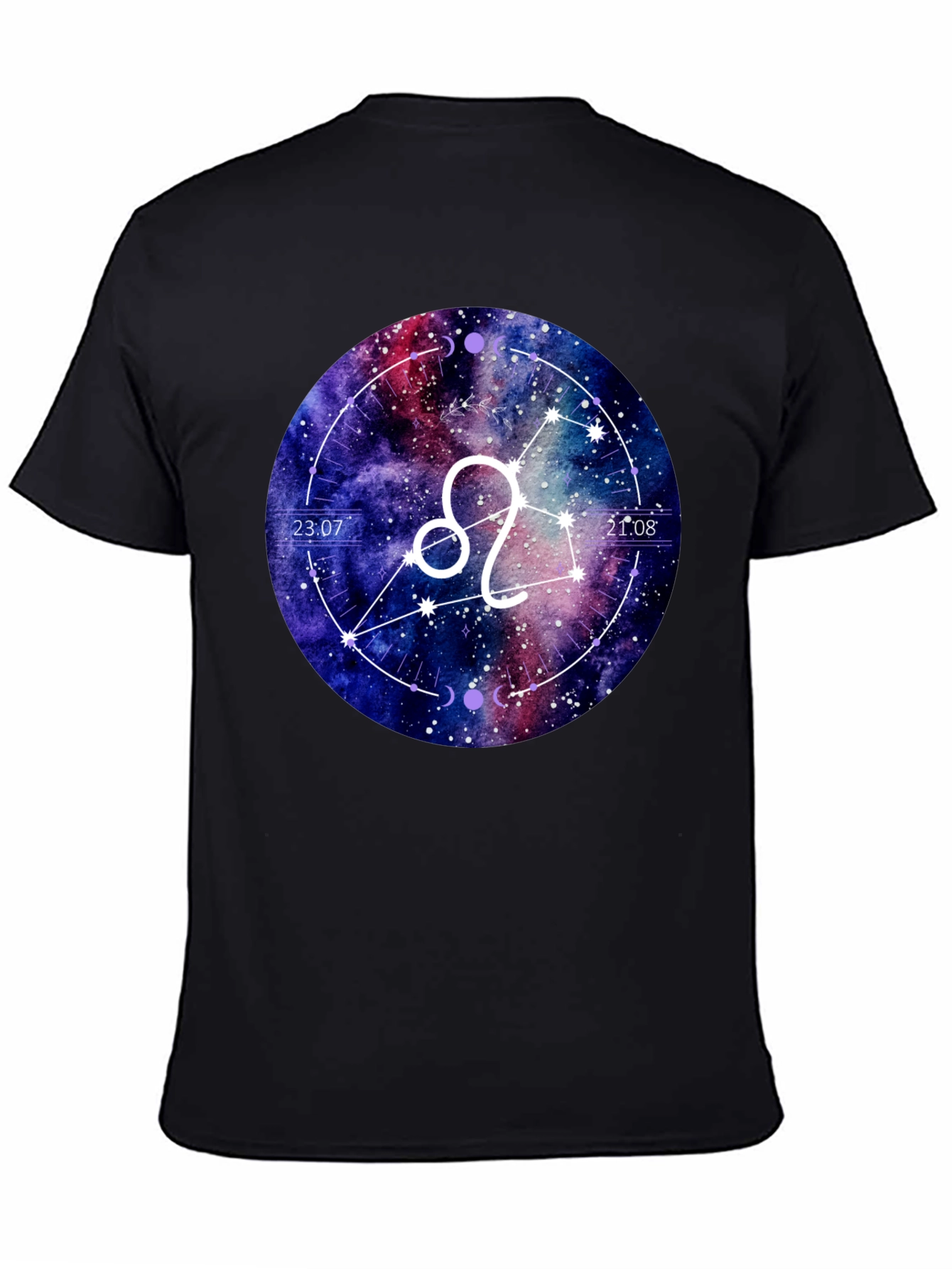 Leo Zodiac Galaxy Graphic T-Shirt