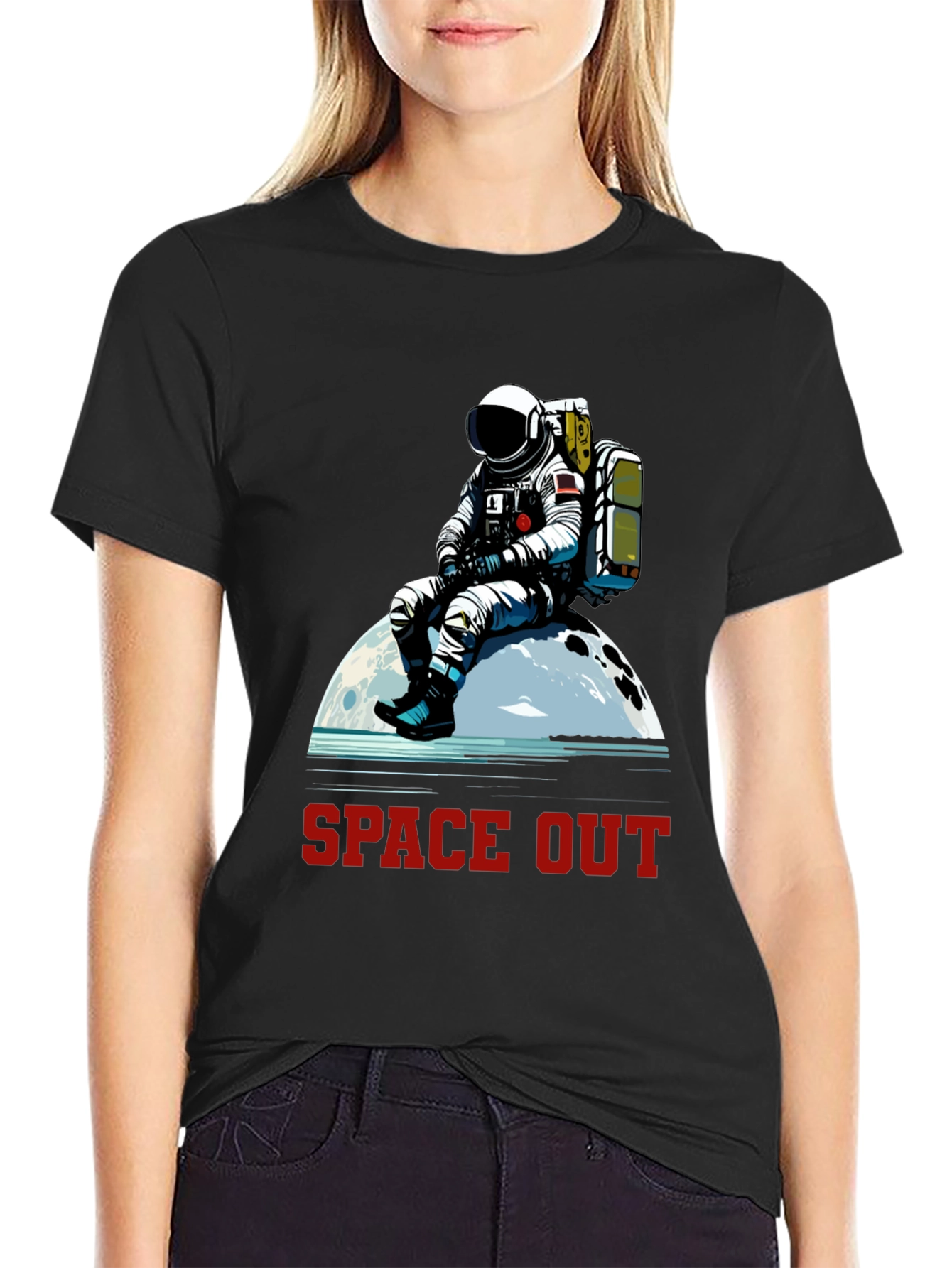 Space Out Astronaut Graphic T-Shirt - Relaxed Fit