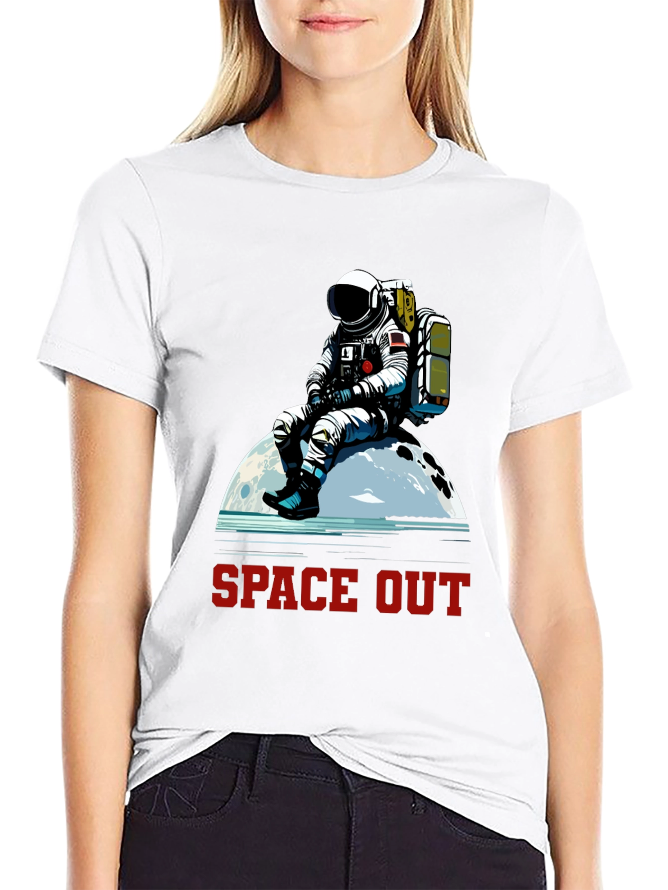 Space Out Astronaut Graphic T-Shirt - Relaxed Fit