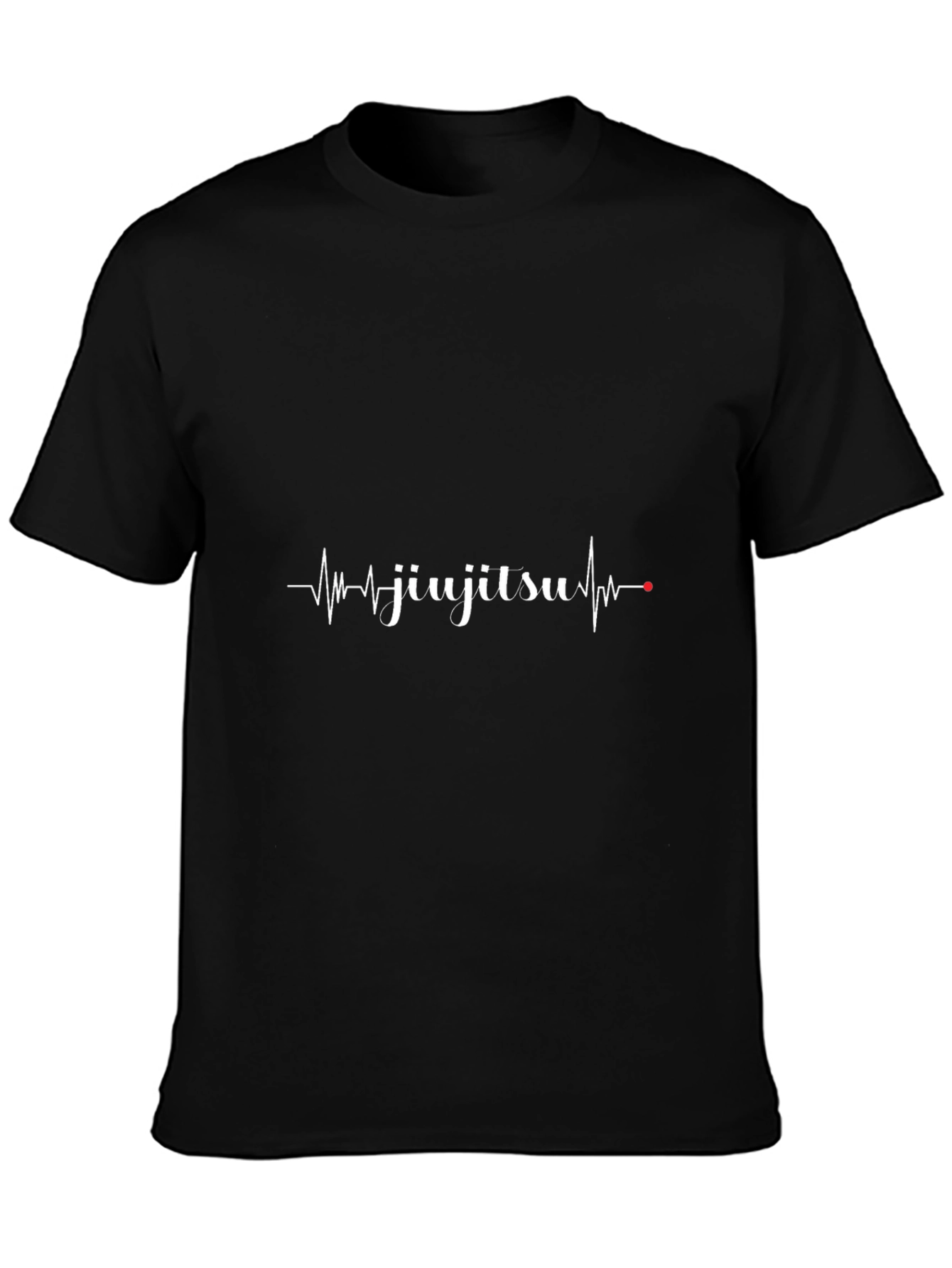 Jiu Jitsu Heartbeat Graphic Tee - Black