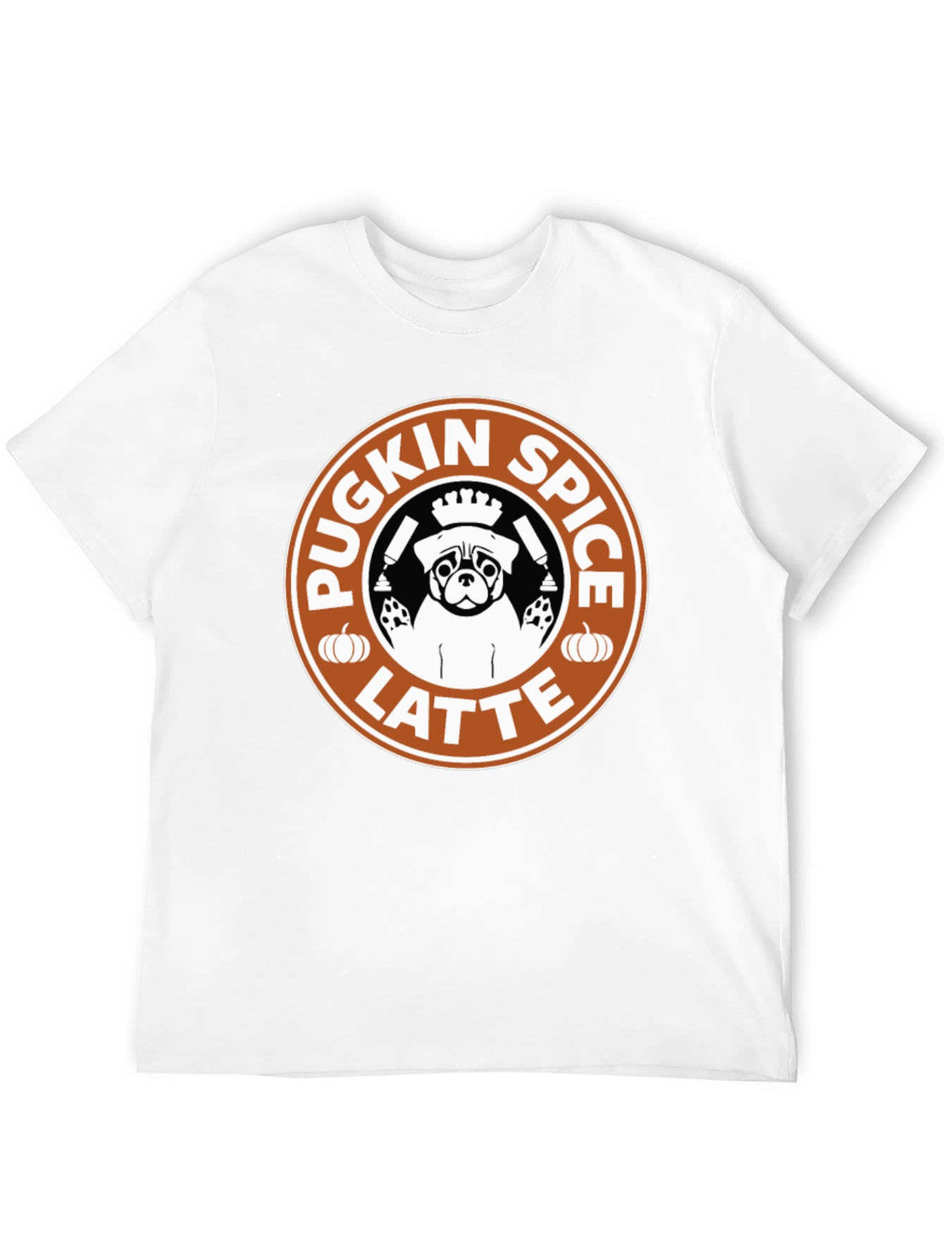 Pugkin Spice Latte Graphic T-Shirt