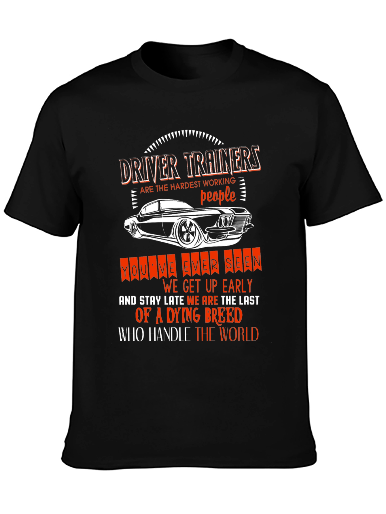 Driver Trainer T-Shirt: Hardest Working People