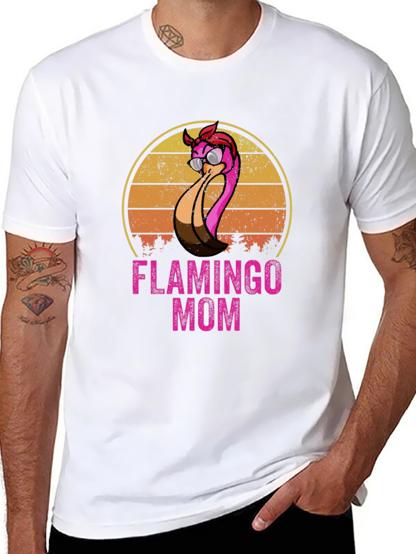 Flamingo Mom Graphic Tee - Unisex