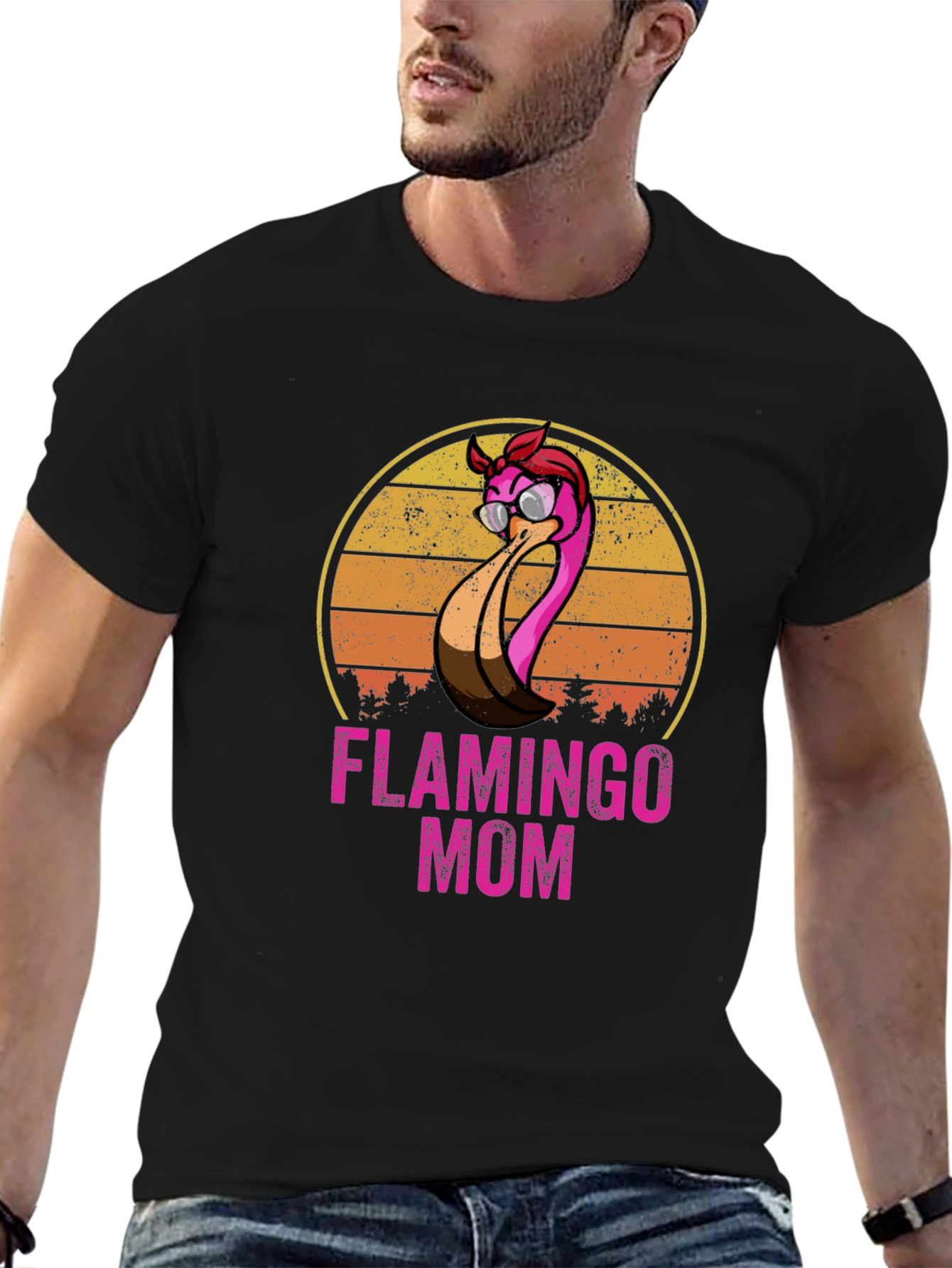 Flamingo Mom Graphic Tee - Unisex