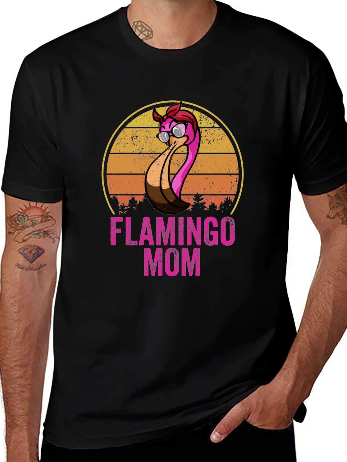 Flamingo Mom Graphic Tee - Unisex