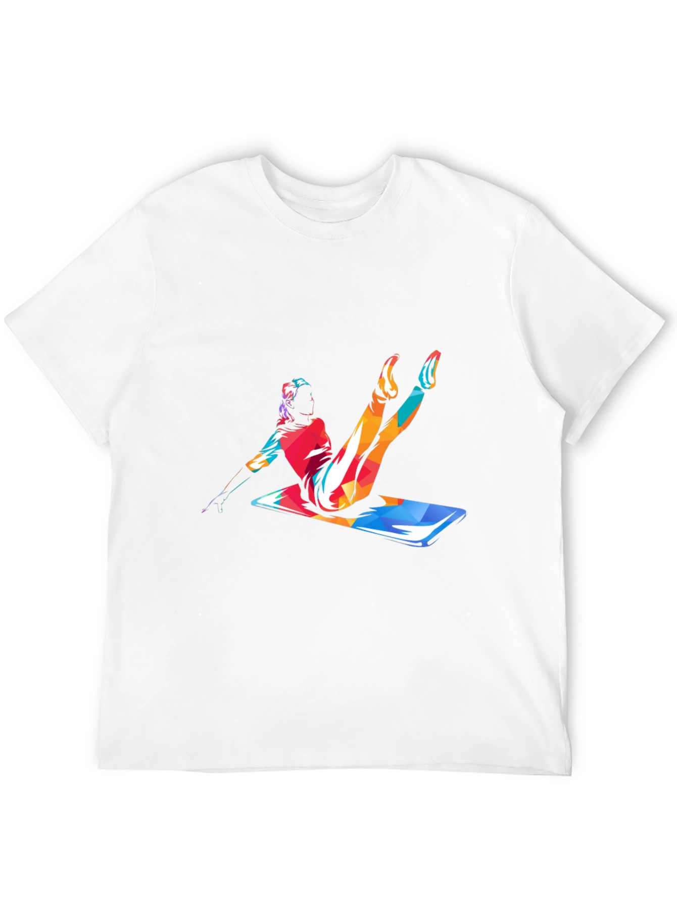 Pilates Pose Graphic Tee - Mens Black T-Shirt