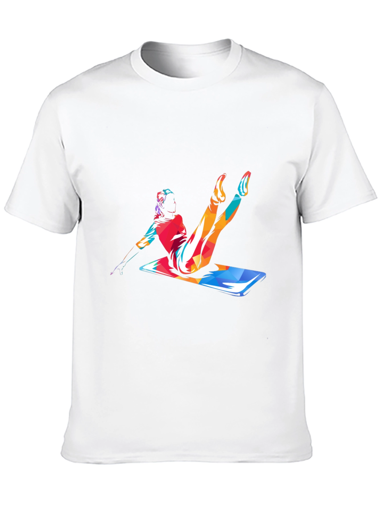 Pilates Pose Graphic Tee - Mens Black T-Shirt