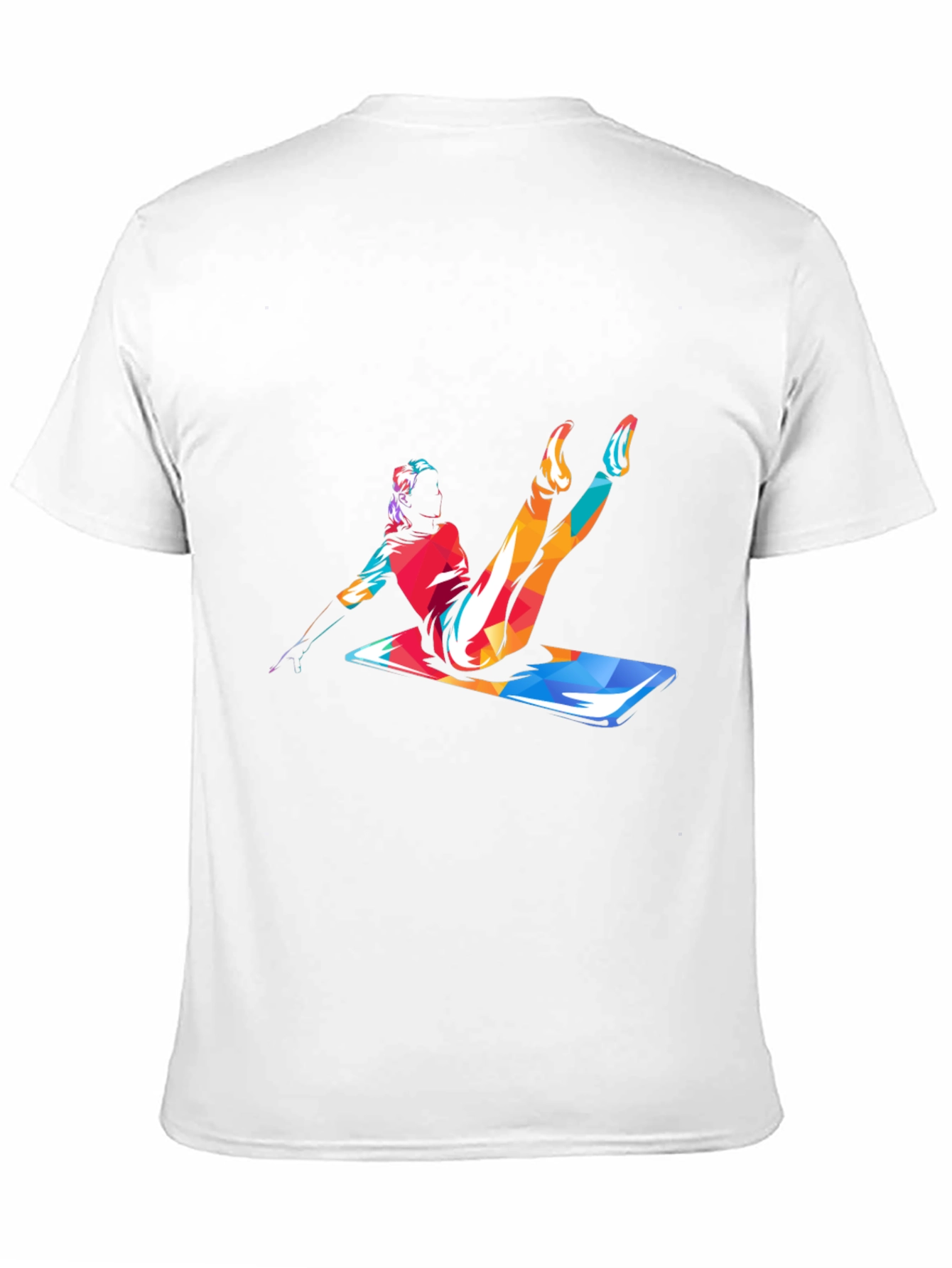 Pilates Pose Graphic Tee - Mens Black T-Shirt