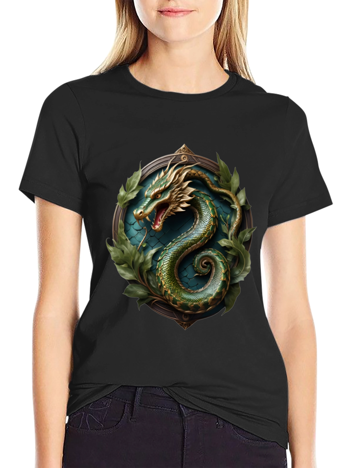 Dragon Emblem Black T-Shirt