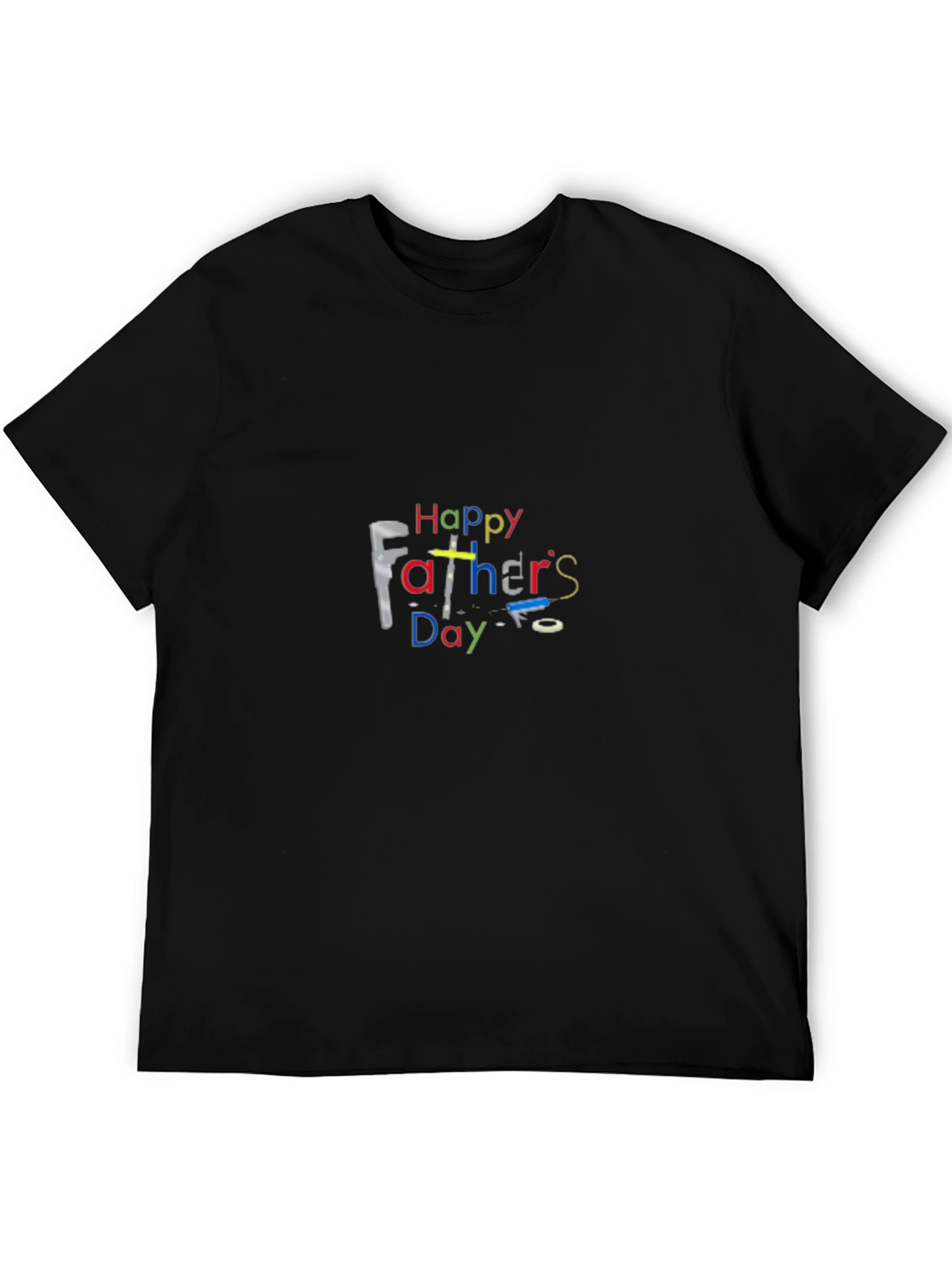 Happy Fathers Day Black T-Shirt