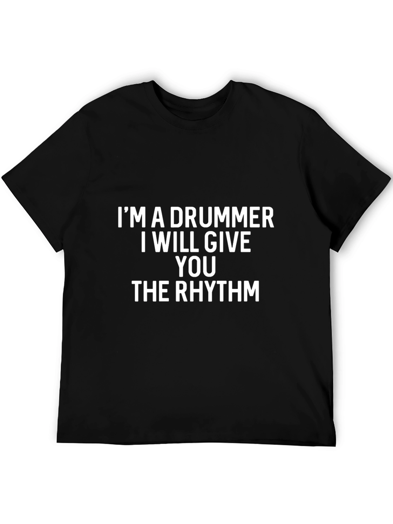 Drummer Rhythm T-Shirt - Black Cotton Tee