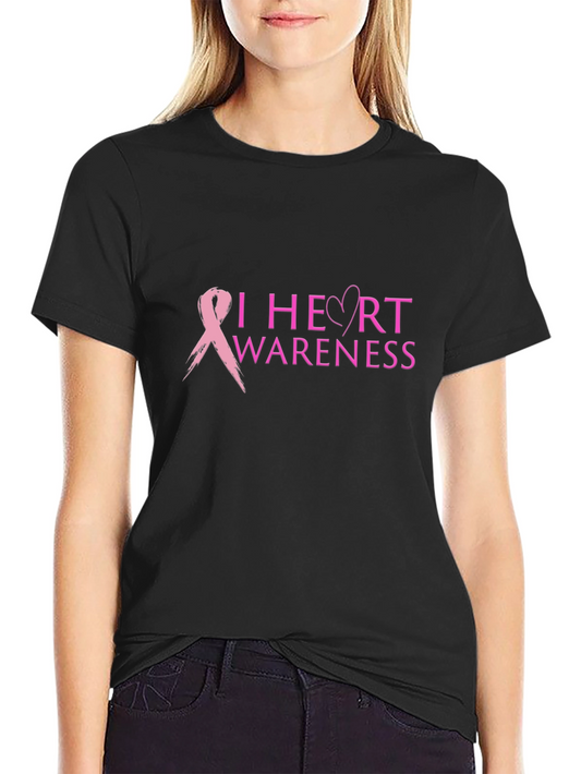 Awareness Ribbon Heart Graphic Tee