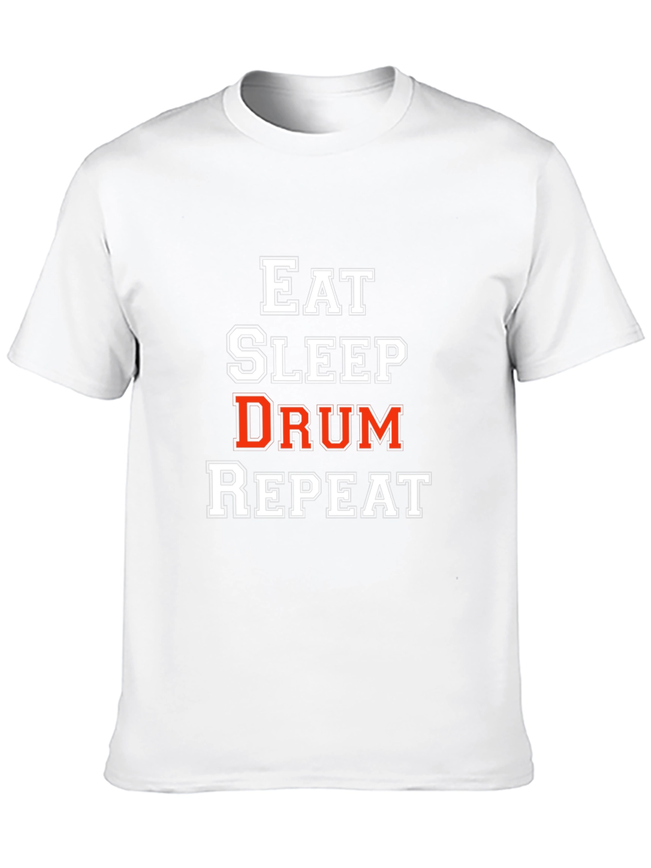 Eat Sleep Drum Repeat Black T-Shirt