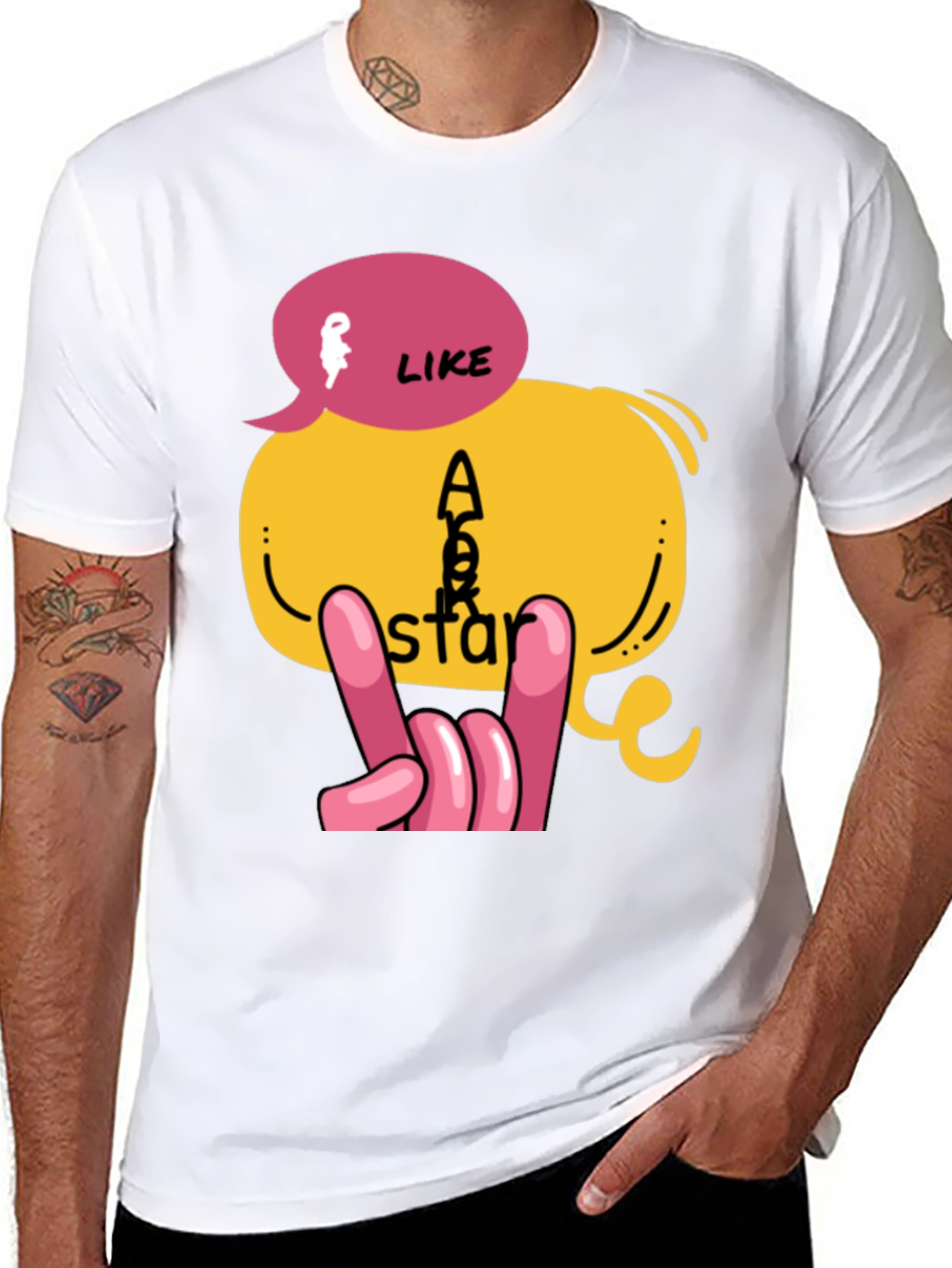 Rockstar Graphic T-Shirt - Like a Star