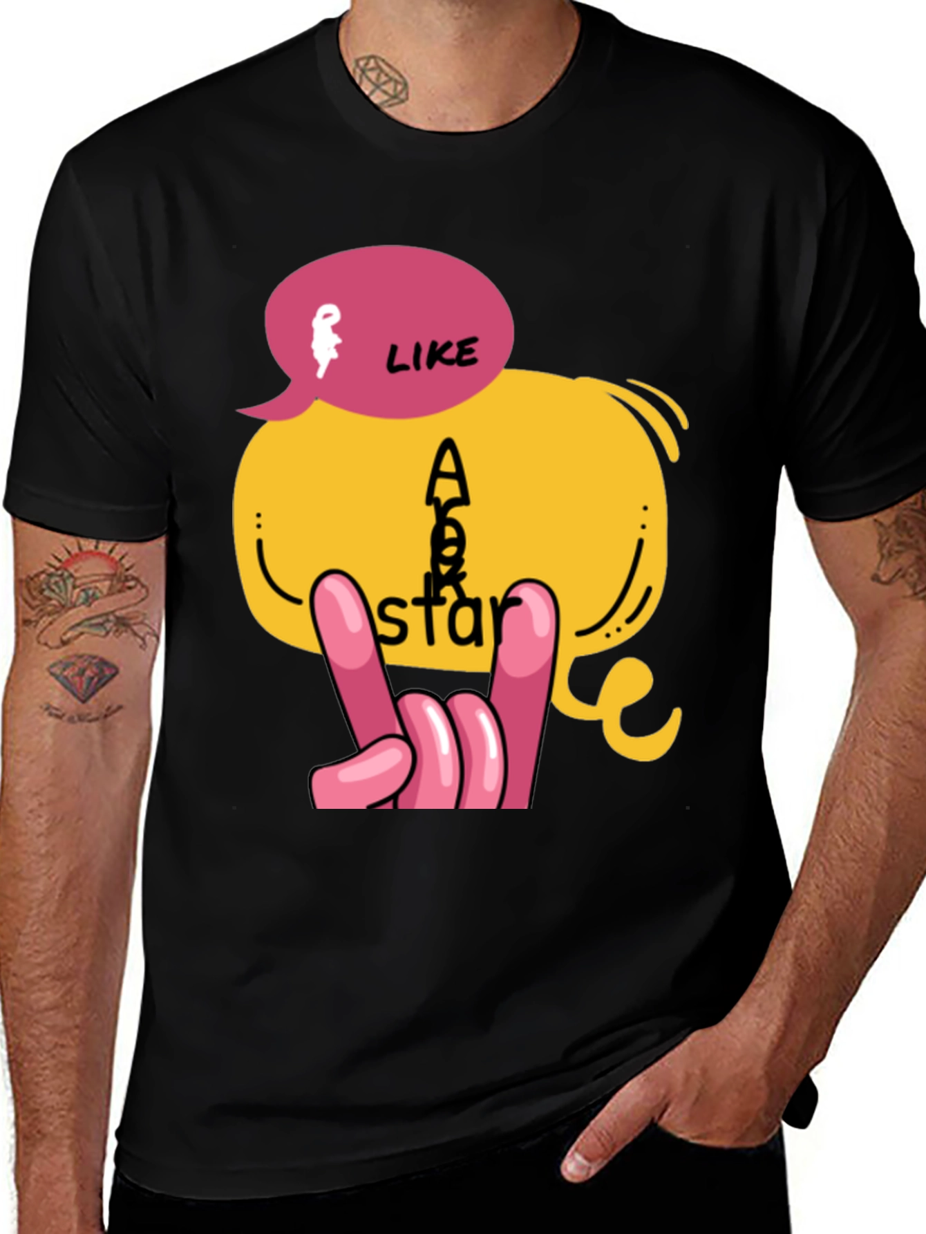 Rockstar Graphic T-Shirt - Like a Star