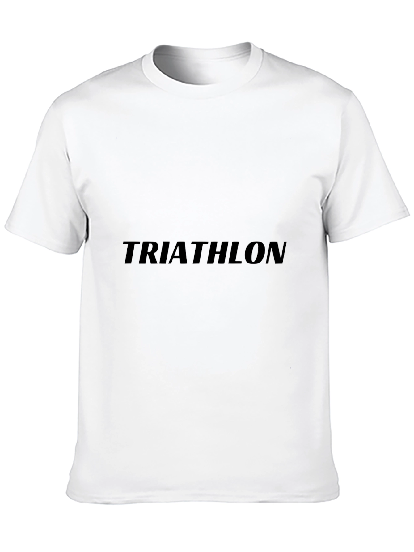 Triathlon Graphic Tee - Black Cotton Blend