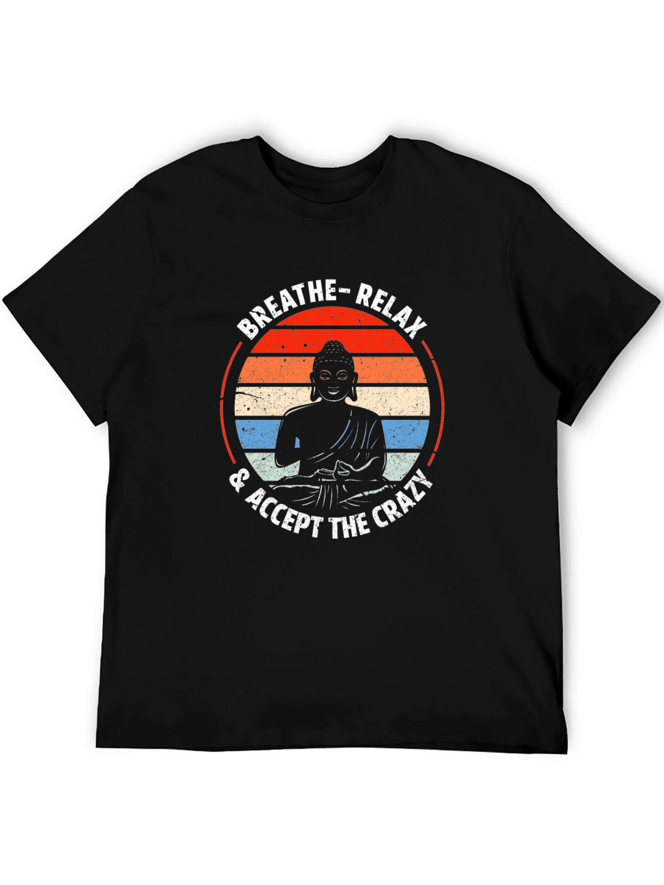 Breathe Relax Buddha Graphic T-Shirt - Unisex