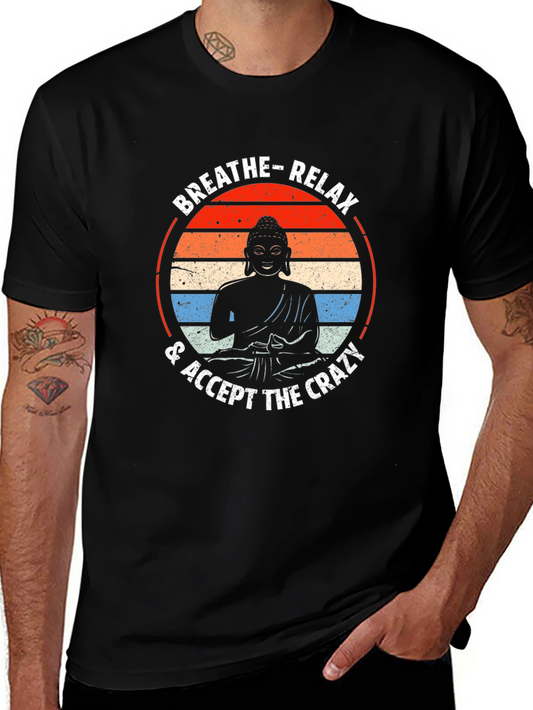 Breathe Relax Buddha Graphic T-Shirt - Unisex