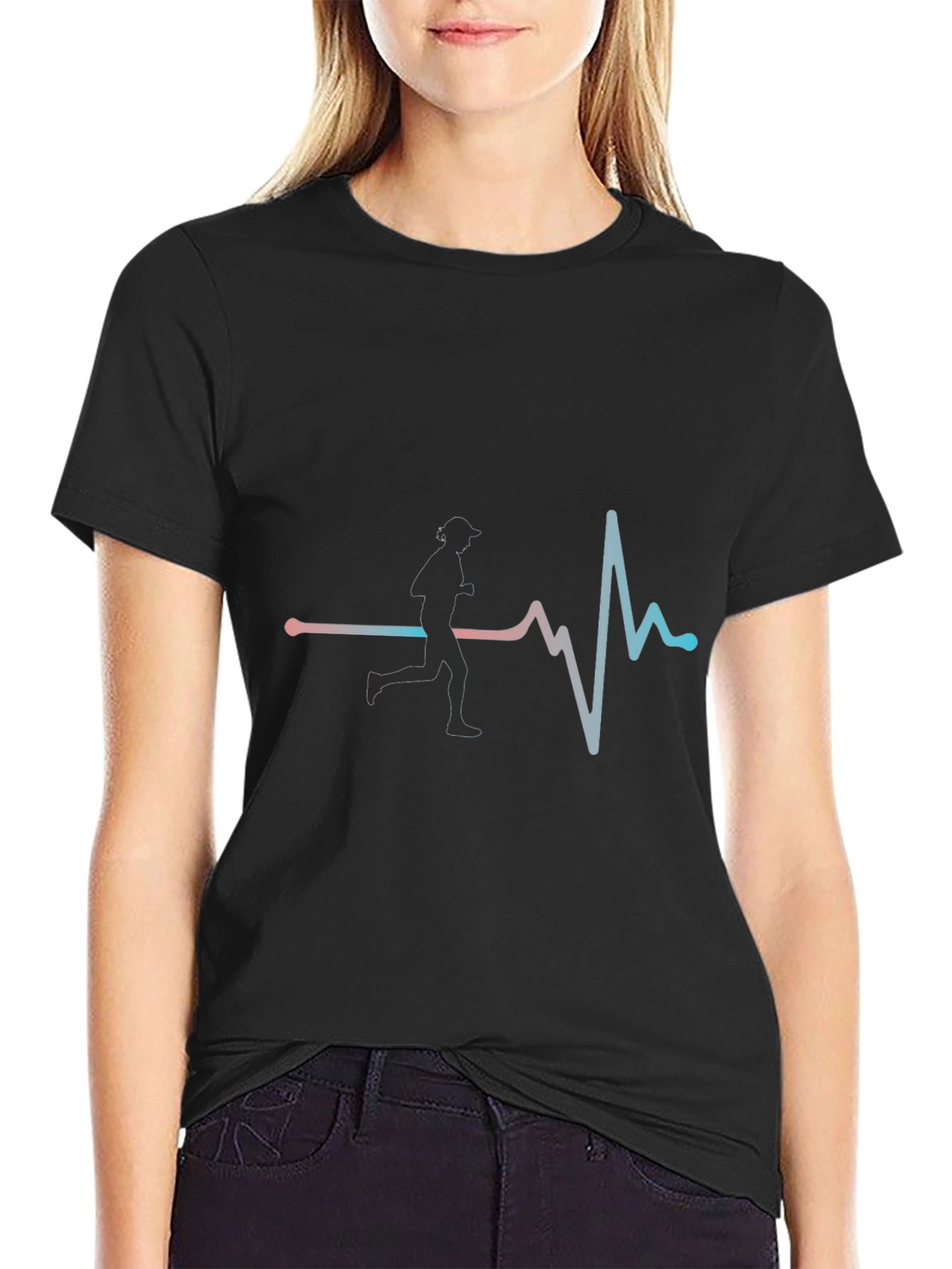 Runner Heartbeat T-Shirt - Active Lifestyle Apparel