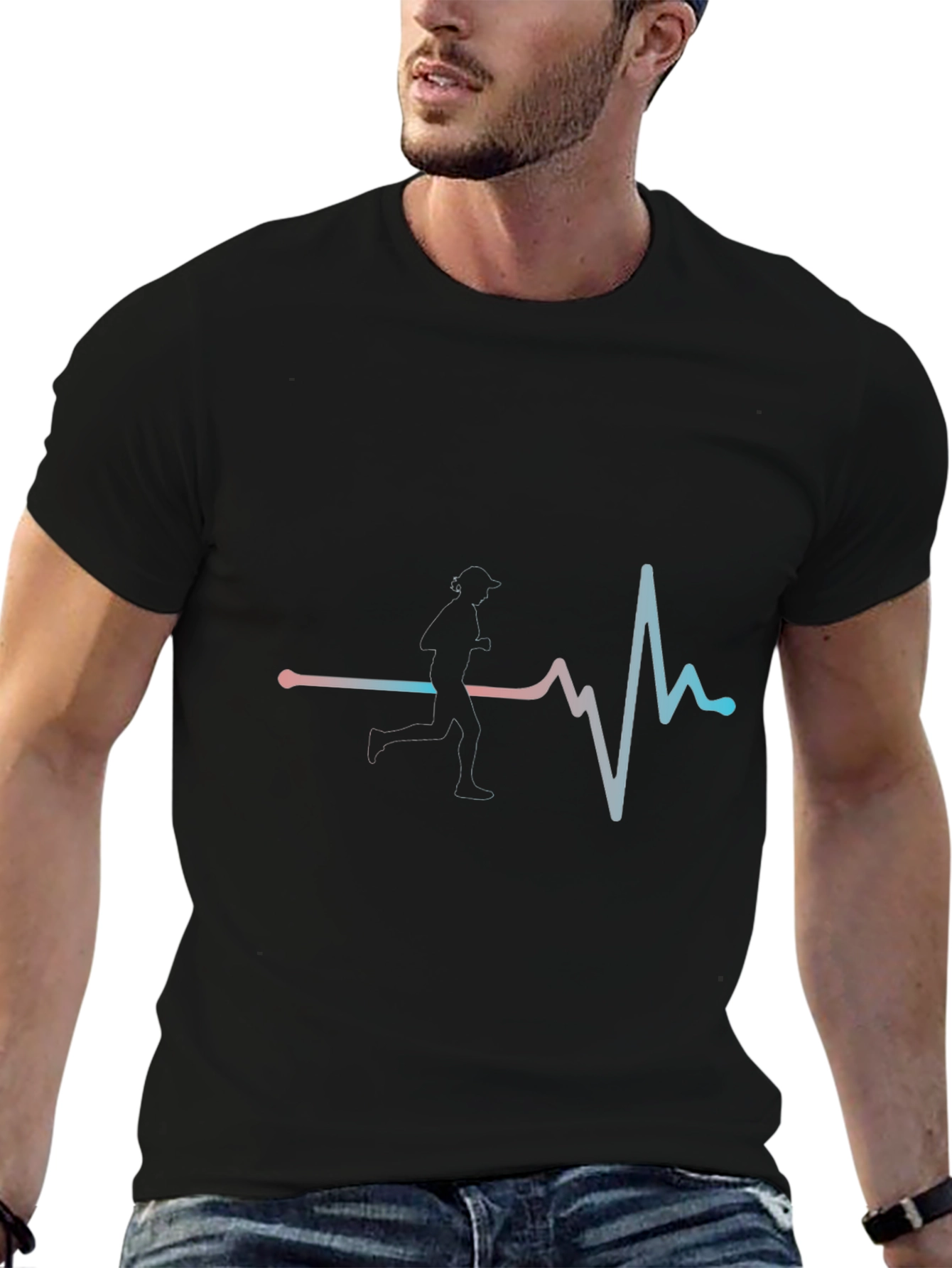 Runner Heartbeat T-Shirt - Active Lifestyle Apparel