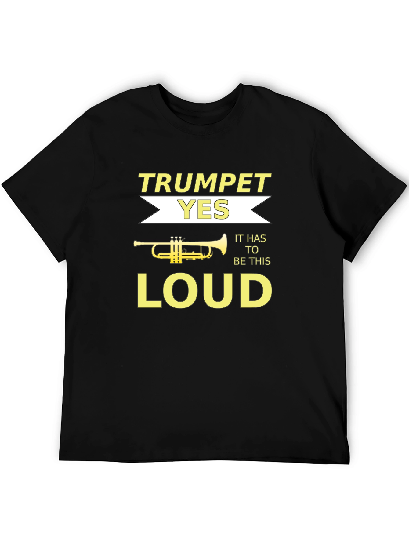 Trumpet Loud Music Graphic Tee