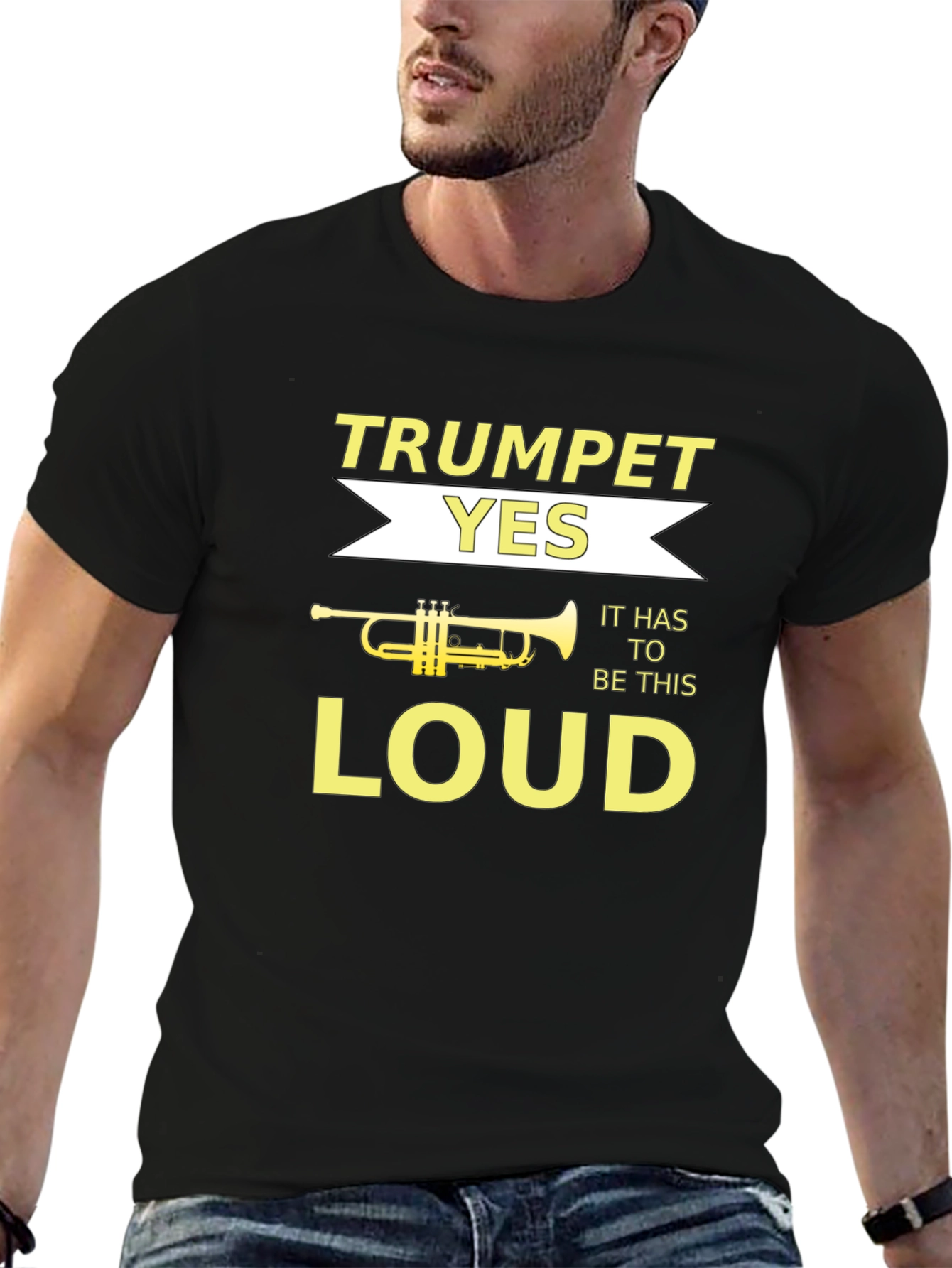 Trumpet Loud Music Graphic Tee