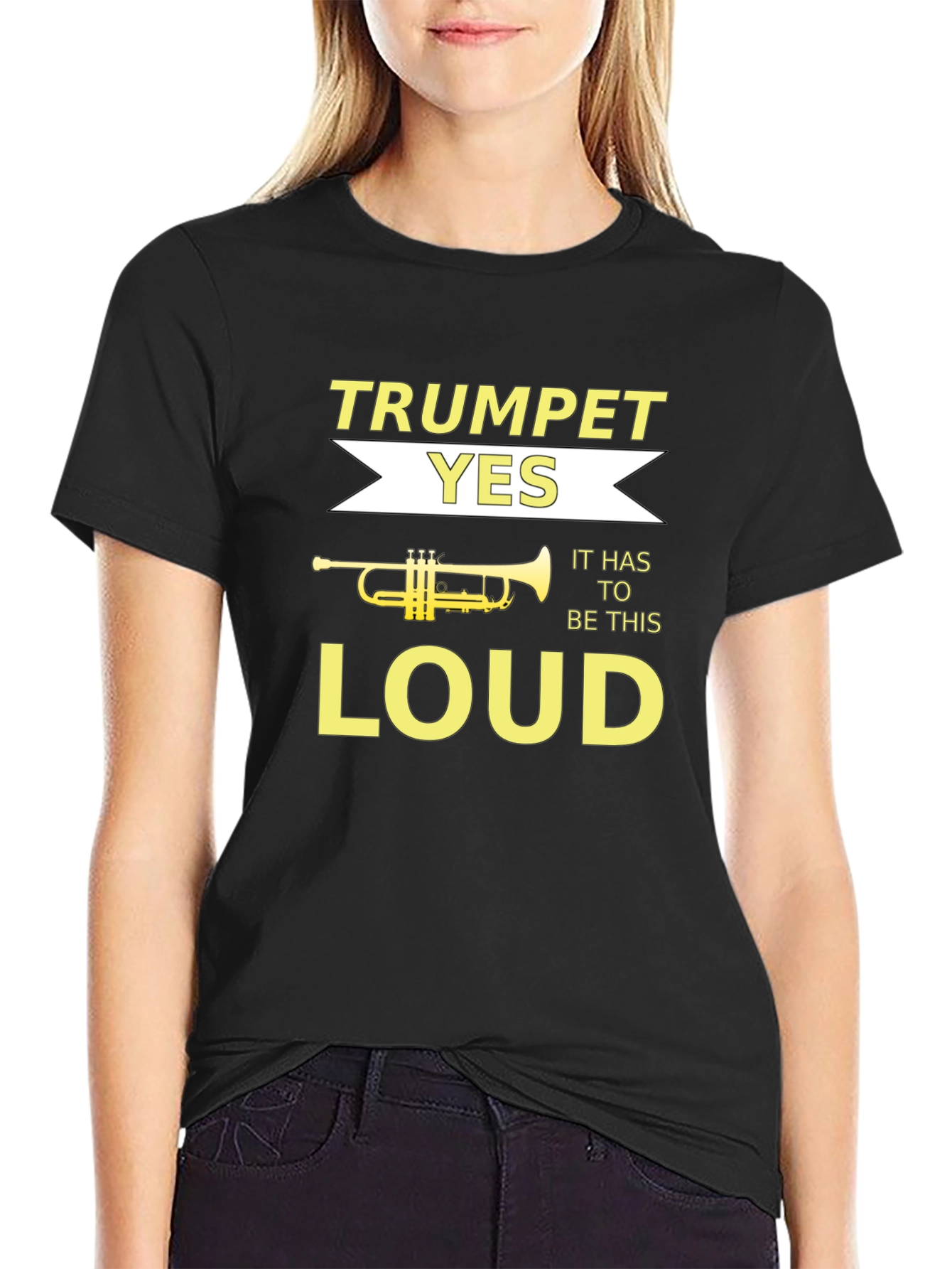 Trumpet Loud Music Graphic Tee