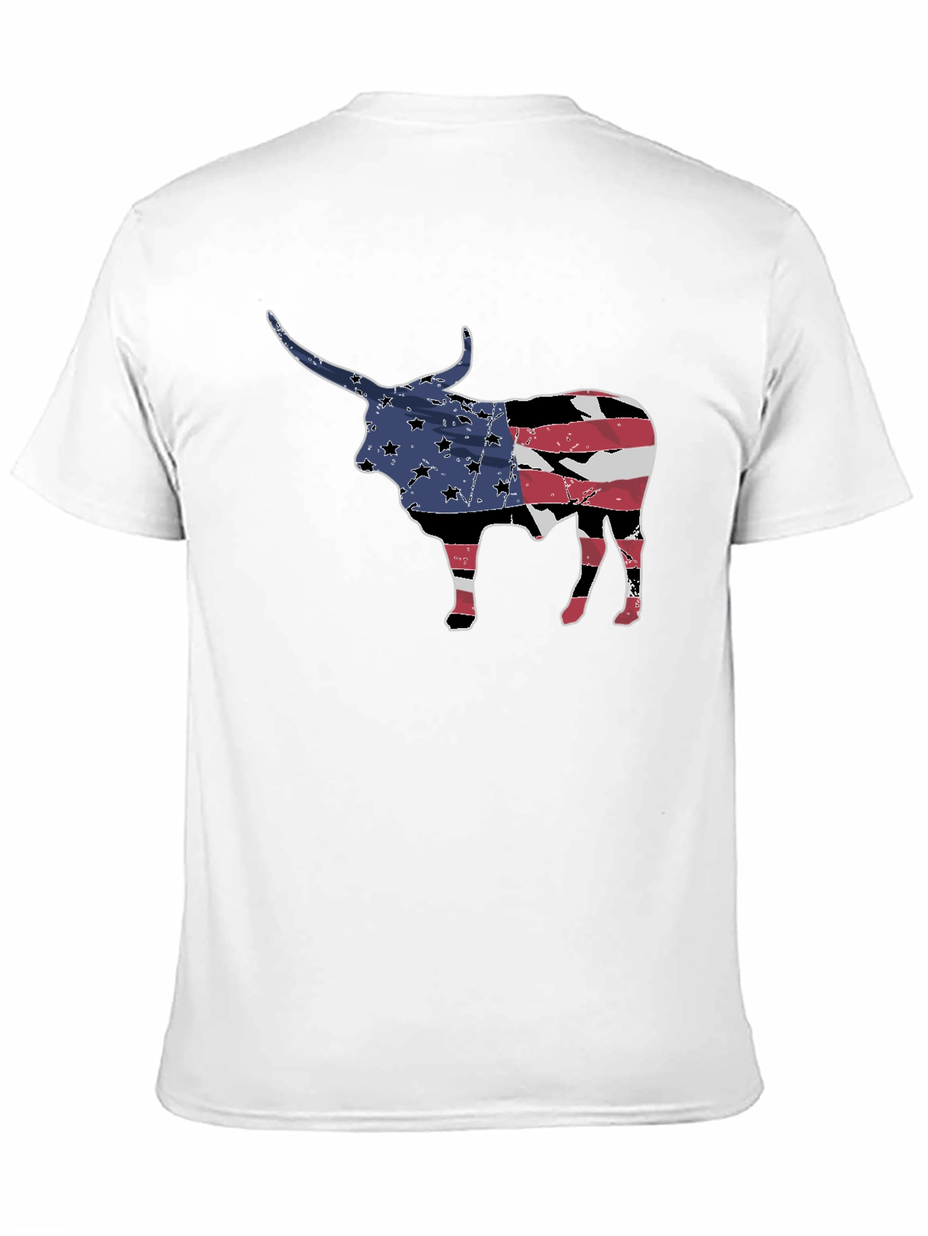 American Flag Bull Graphic Tee