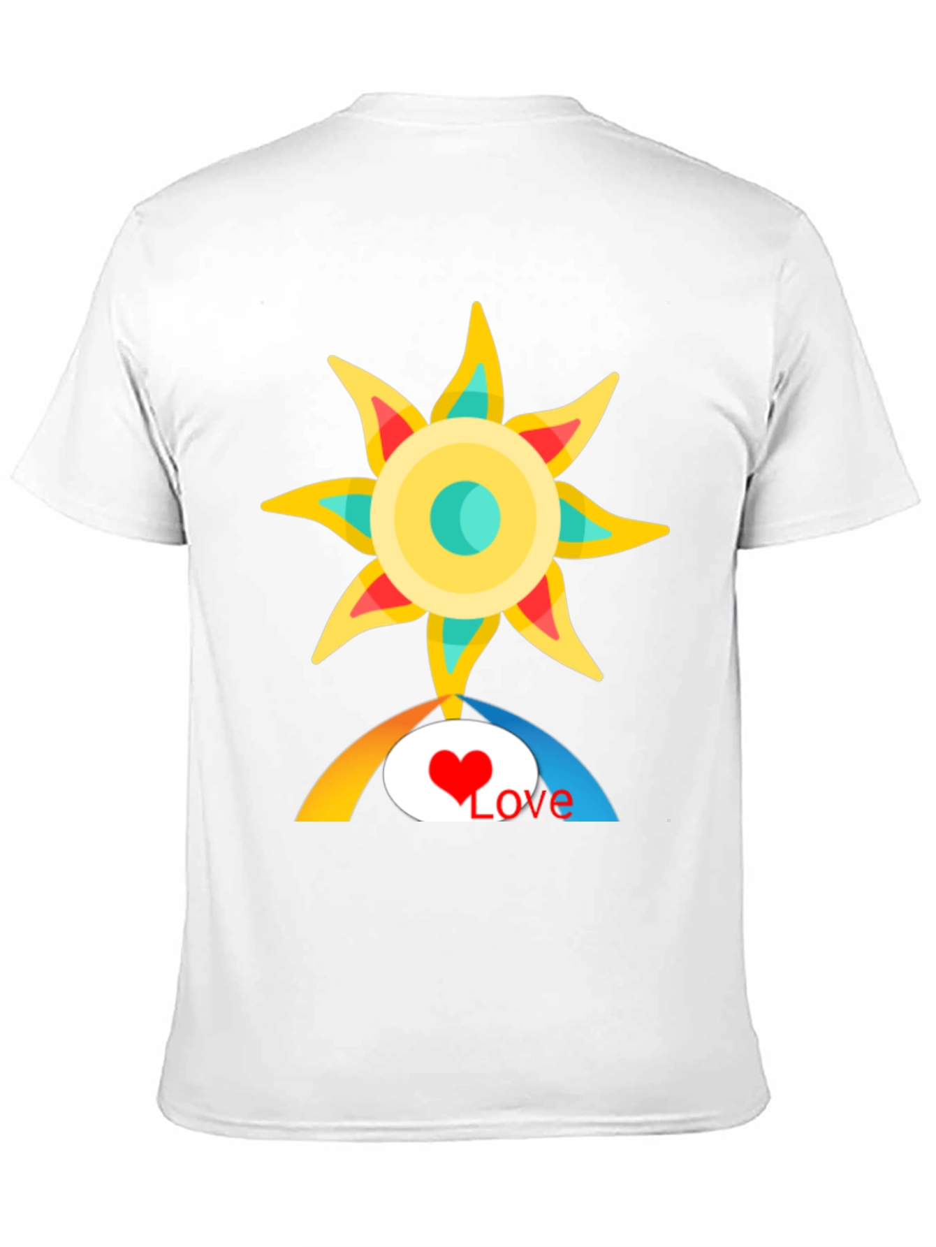 Love Sun Graphic Tee - Black Cotton T-Shirt