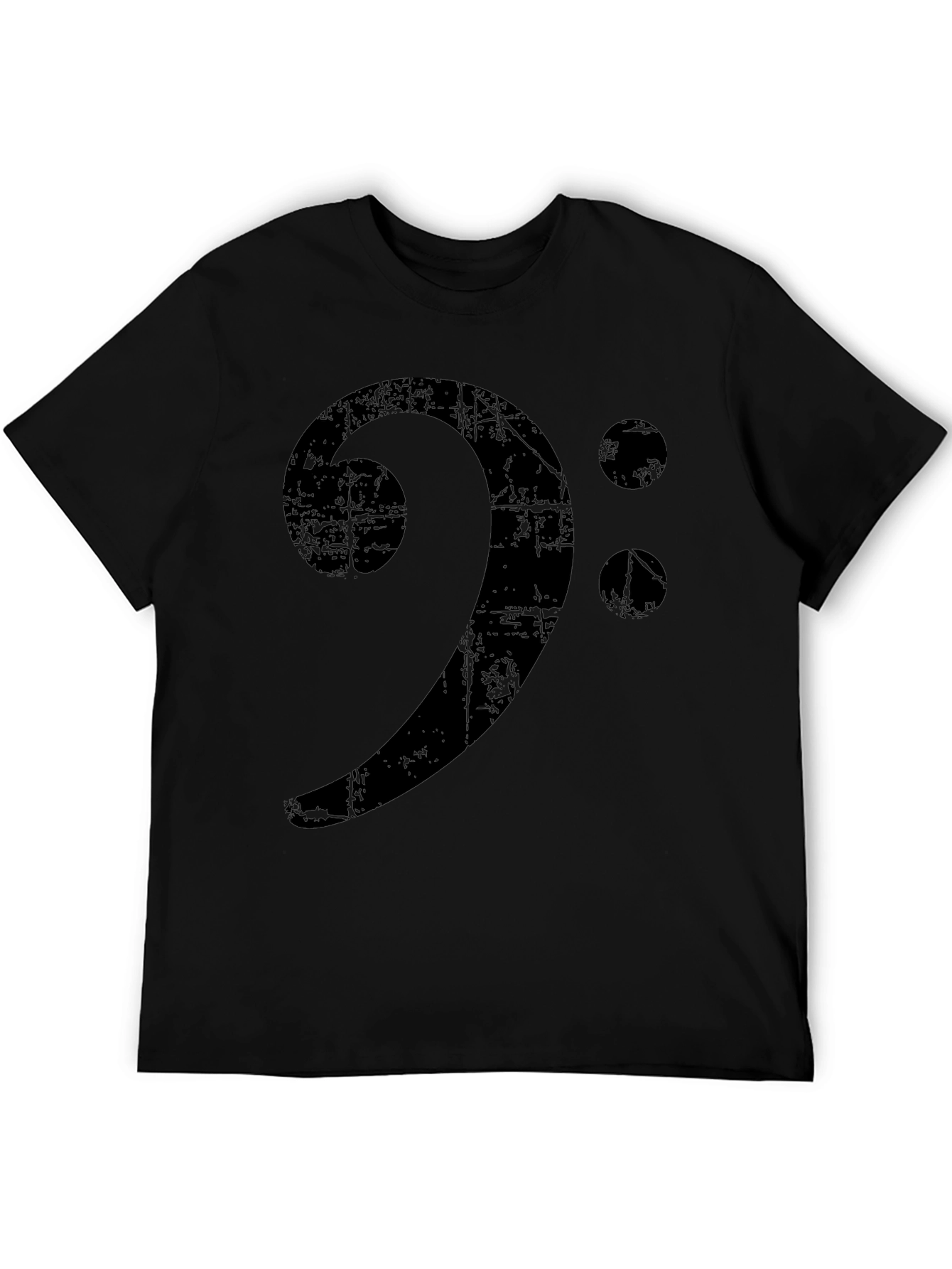 Bass Clef Distressed Graphic Tee