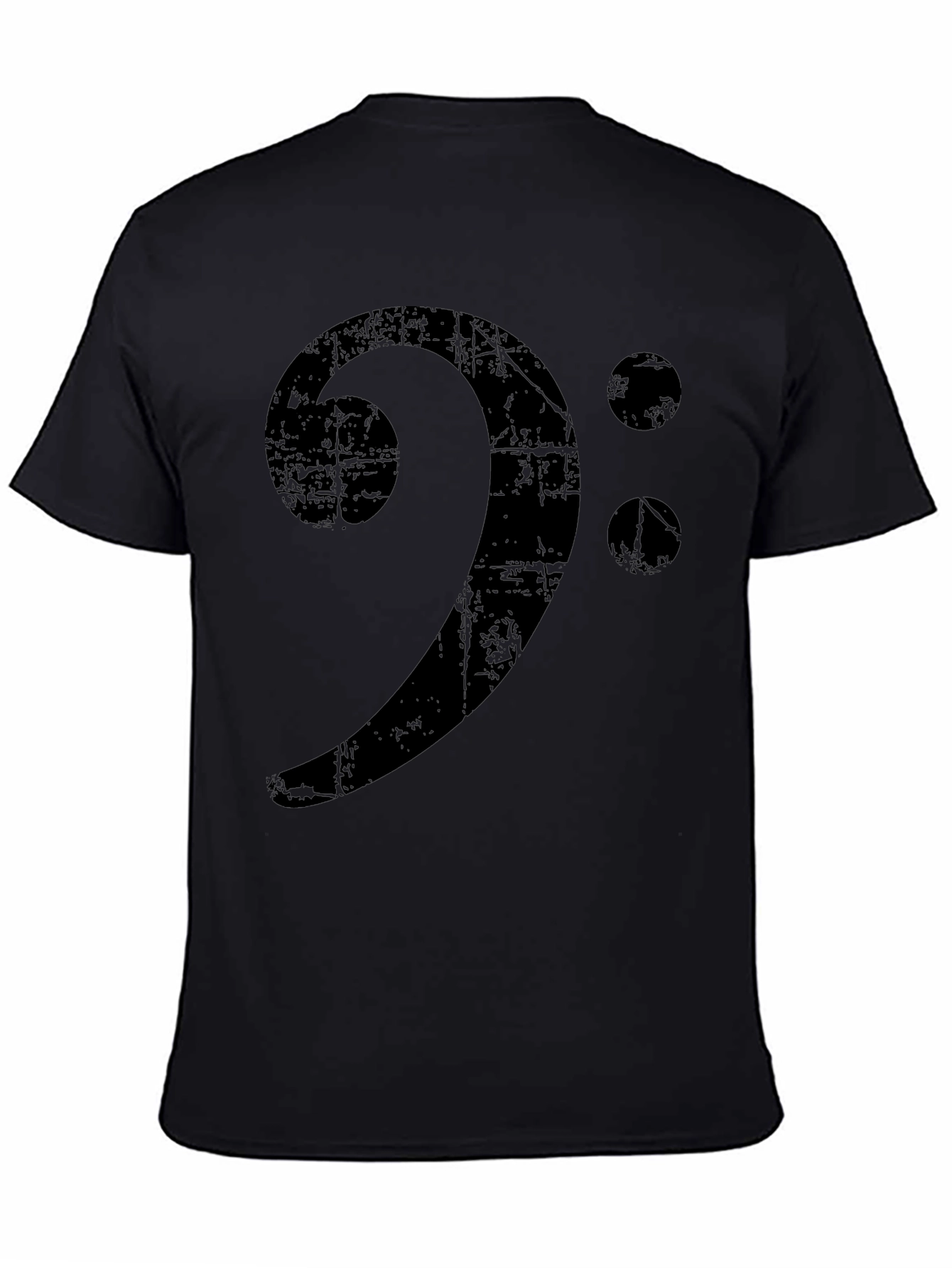 Bass Clef Distressed Graphic Tee
