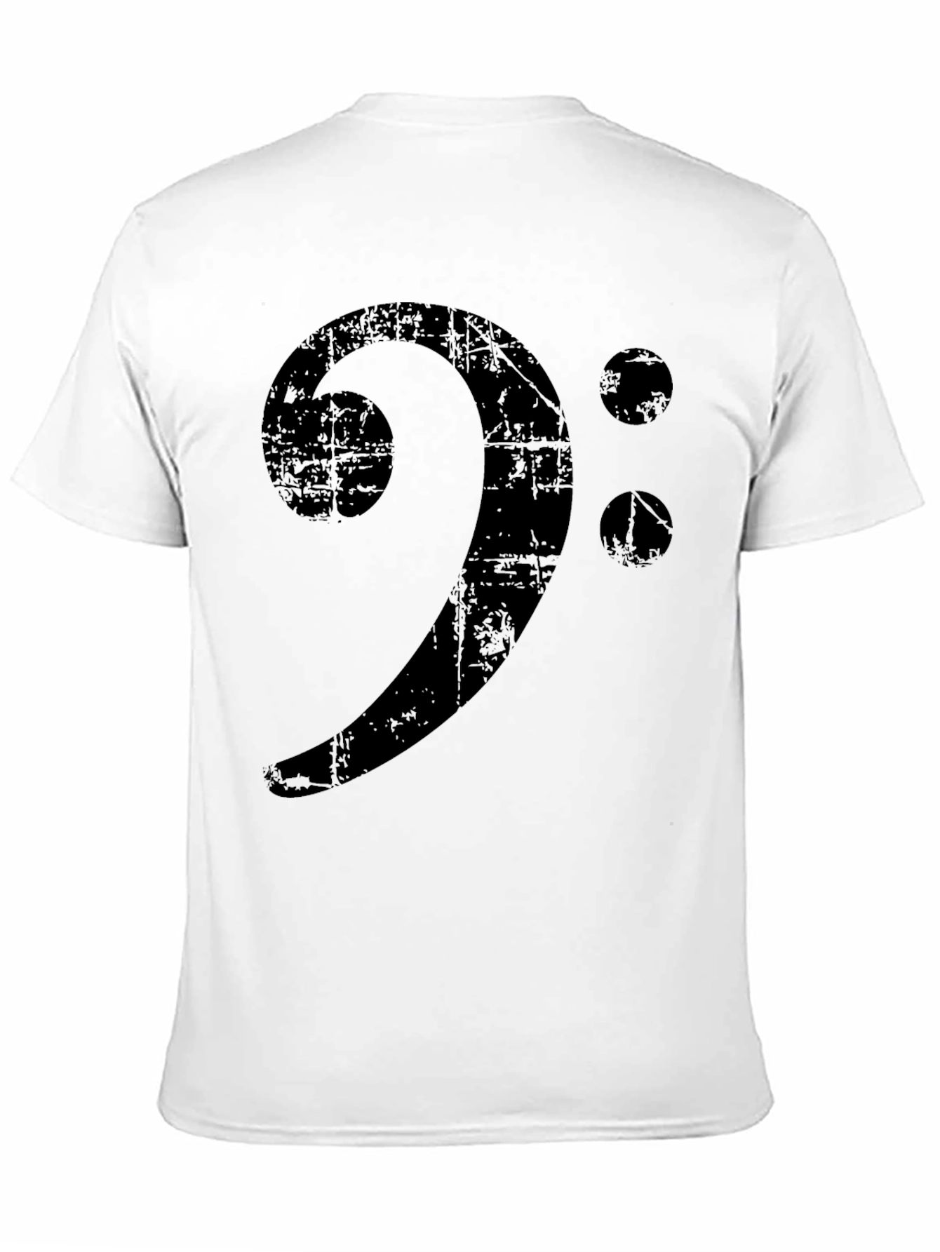 Bass Clef Distressed Graphic Tee