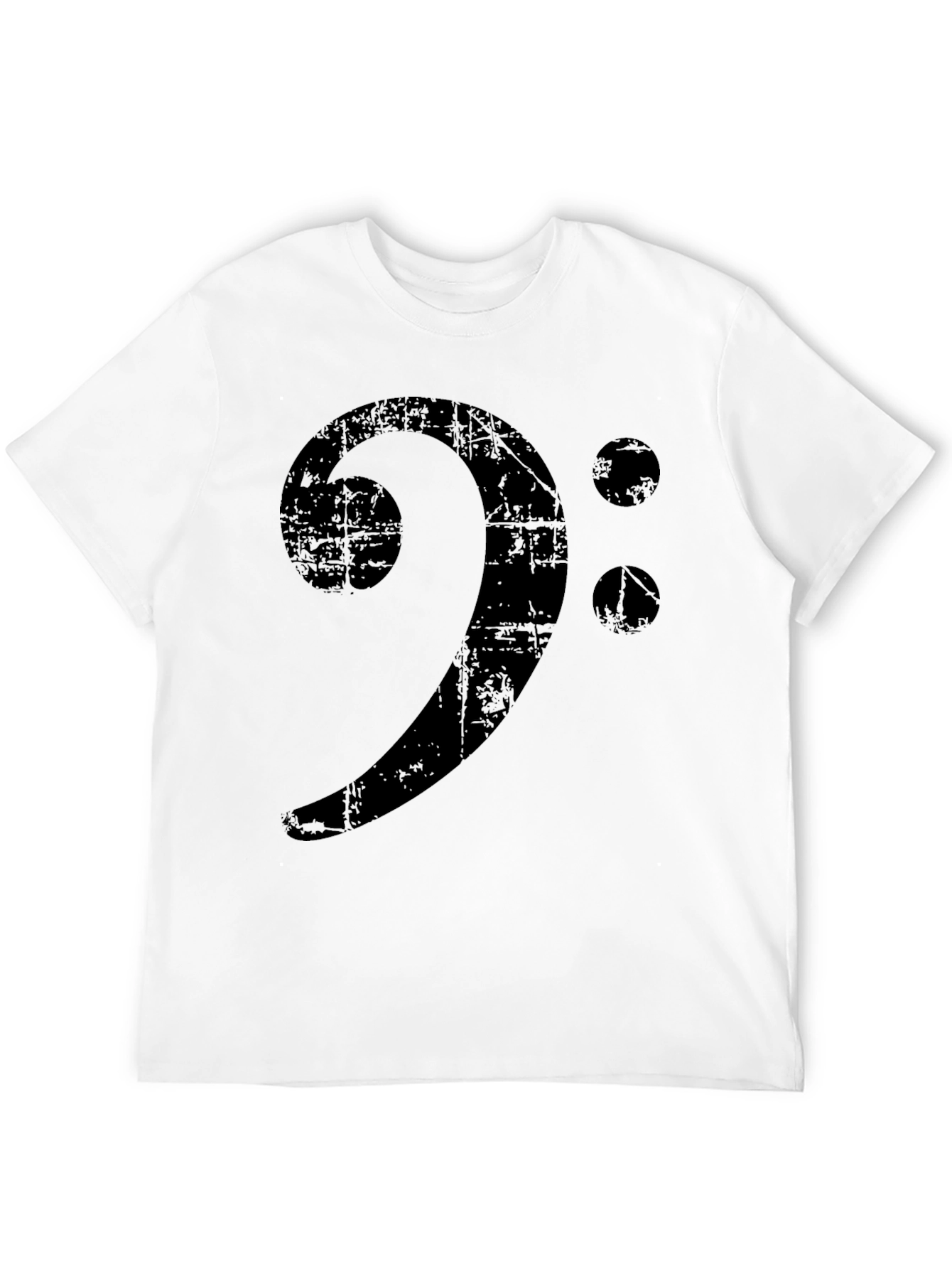 Bass Clef Distressed Graphic Tee