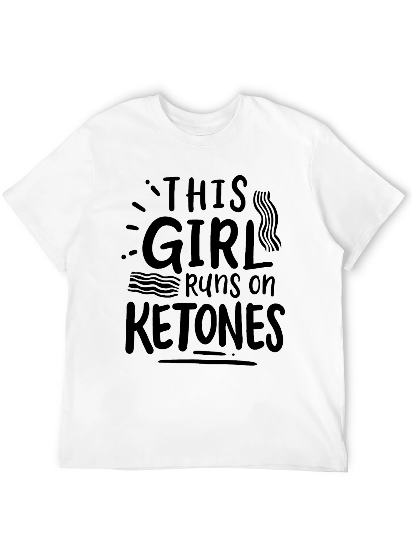 This Girl Runs on Ketones Black T-Shirt